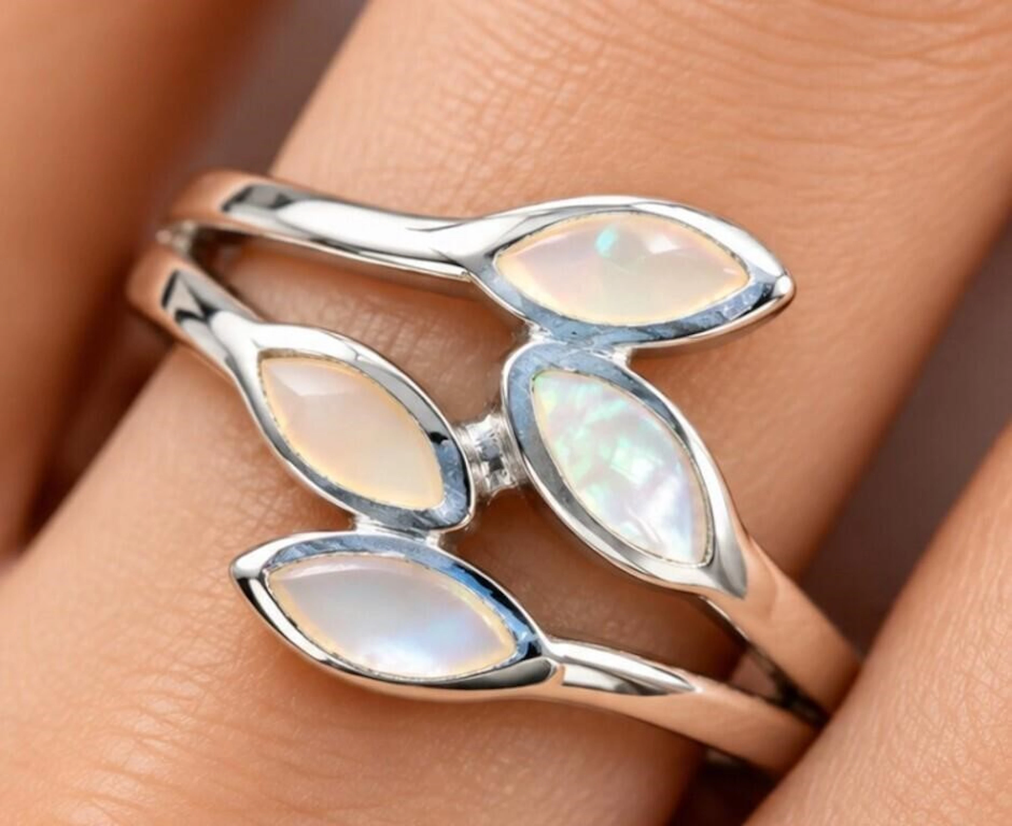 $120, silver(1.98g), mother of pearl ring, size