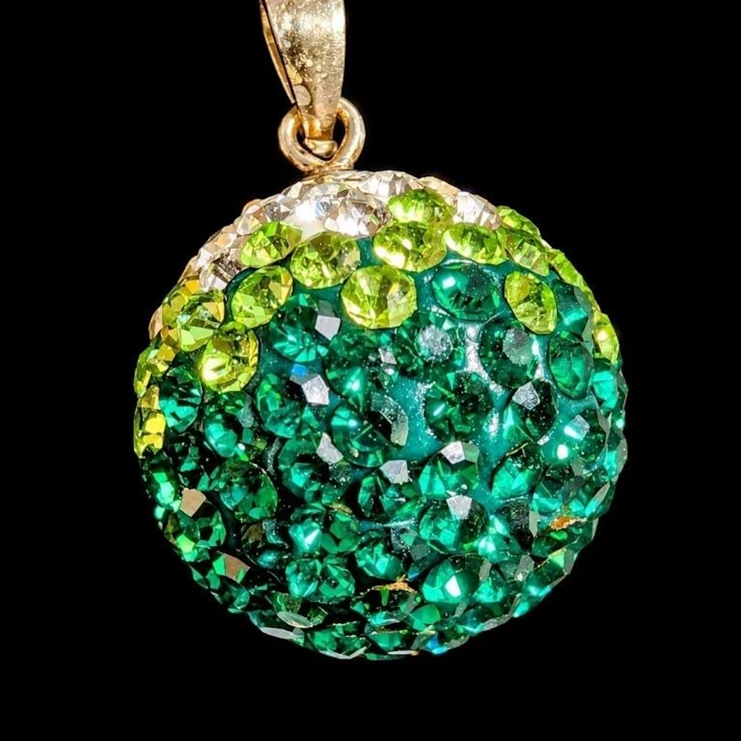 $120, (2.17g), crystal ball pendant, retail value
