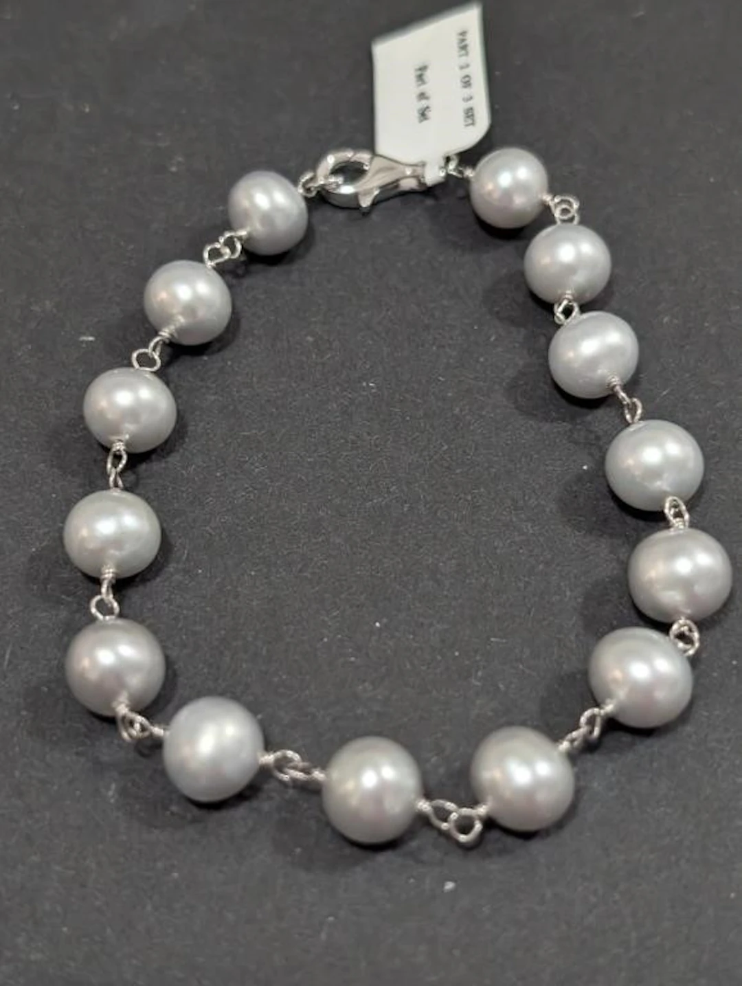 $120, Silver(10.86g), Dyed grey cultured pearlBrac