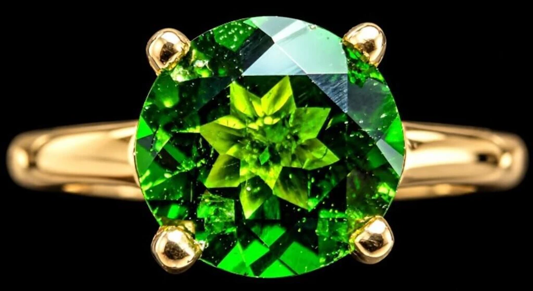 $2200, 10k(1.6g), chrome diopside (0.9ct)ring, siz