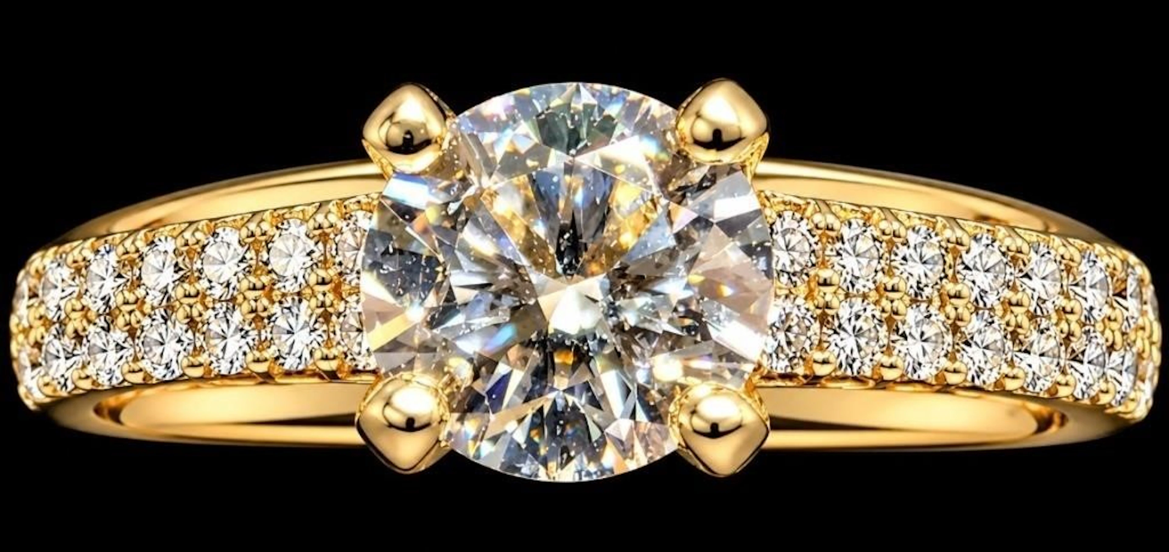 $3600, 10k(2.2g), lab diamond (0.55ct), CZ (0.1ct)