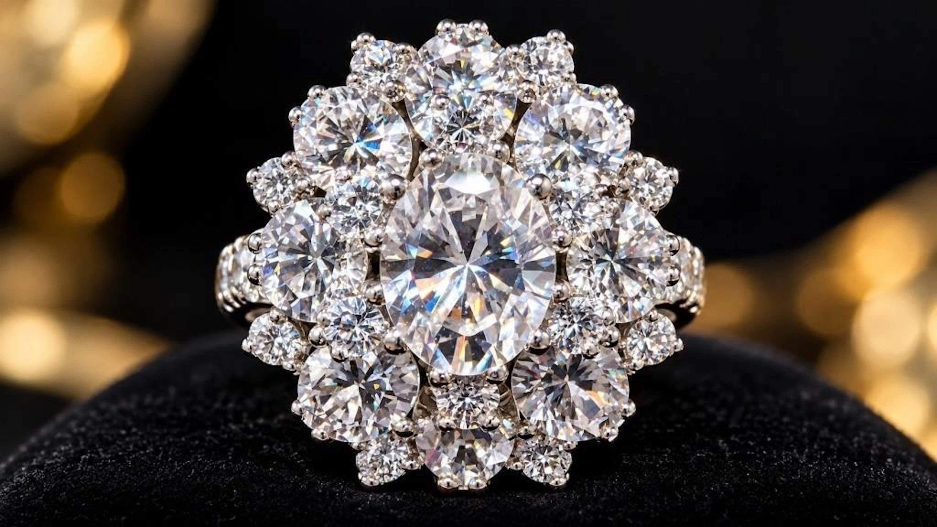 $155, Silver(6.15g), czRing, size 3, appraised/ret