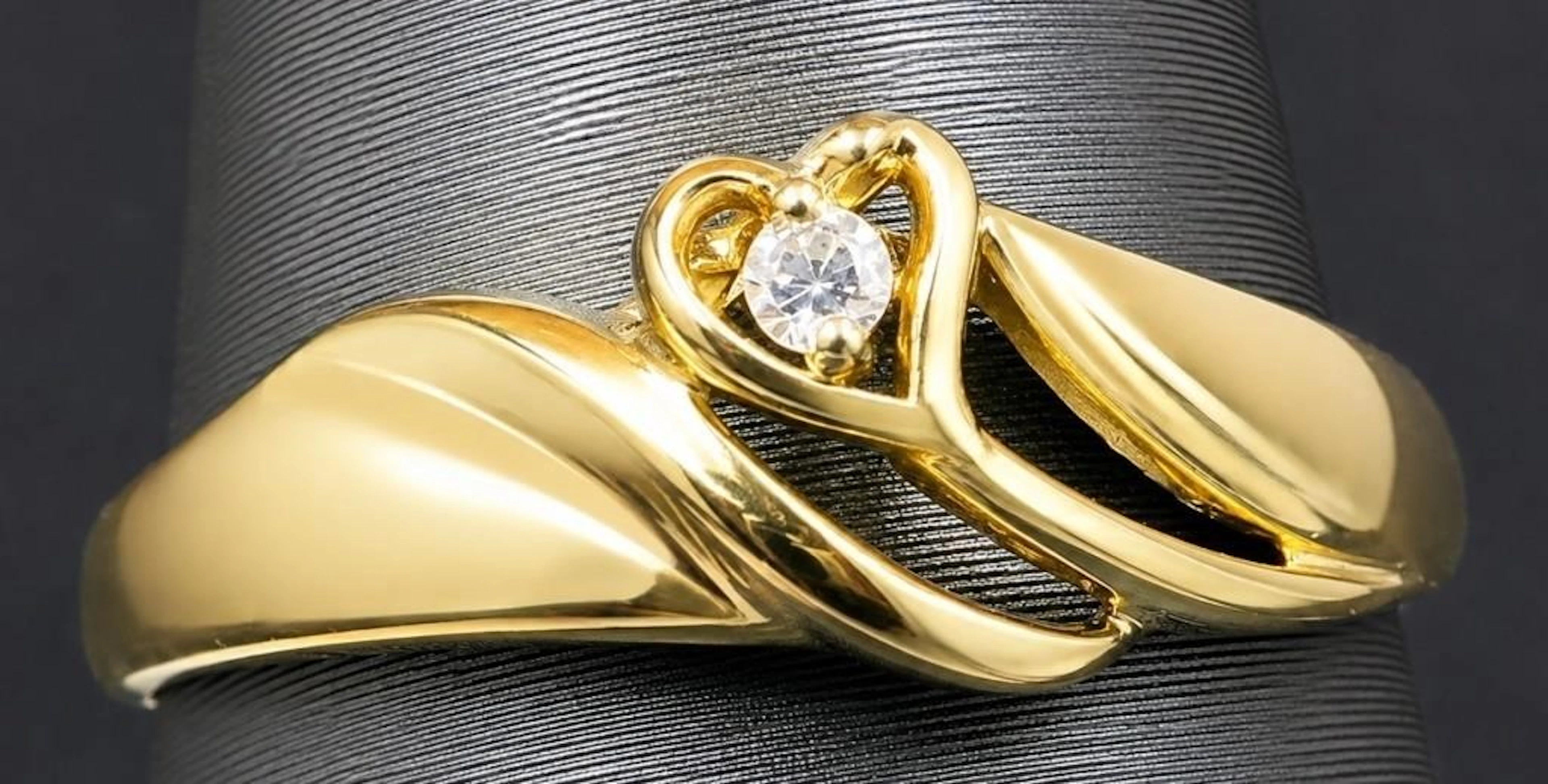 $1200, 10k(1.55g), diamond (0.01ct)ring, size 6.