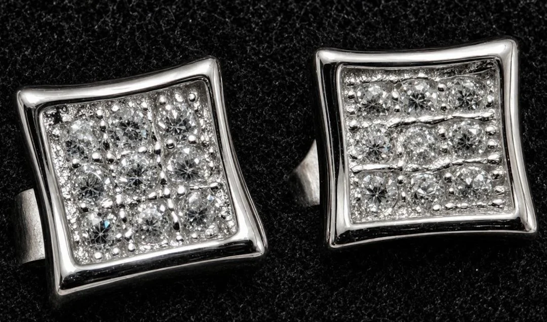 $30, silver cz earring, retail value $30