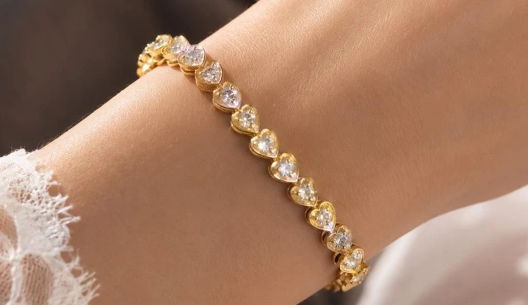 $5000, 10k(12.1g), natural diamond (0.8ct) bracel