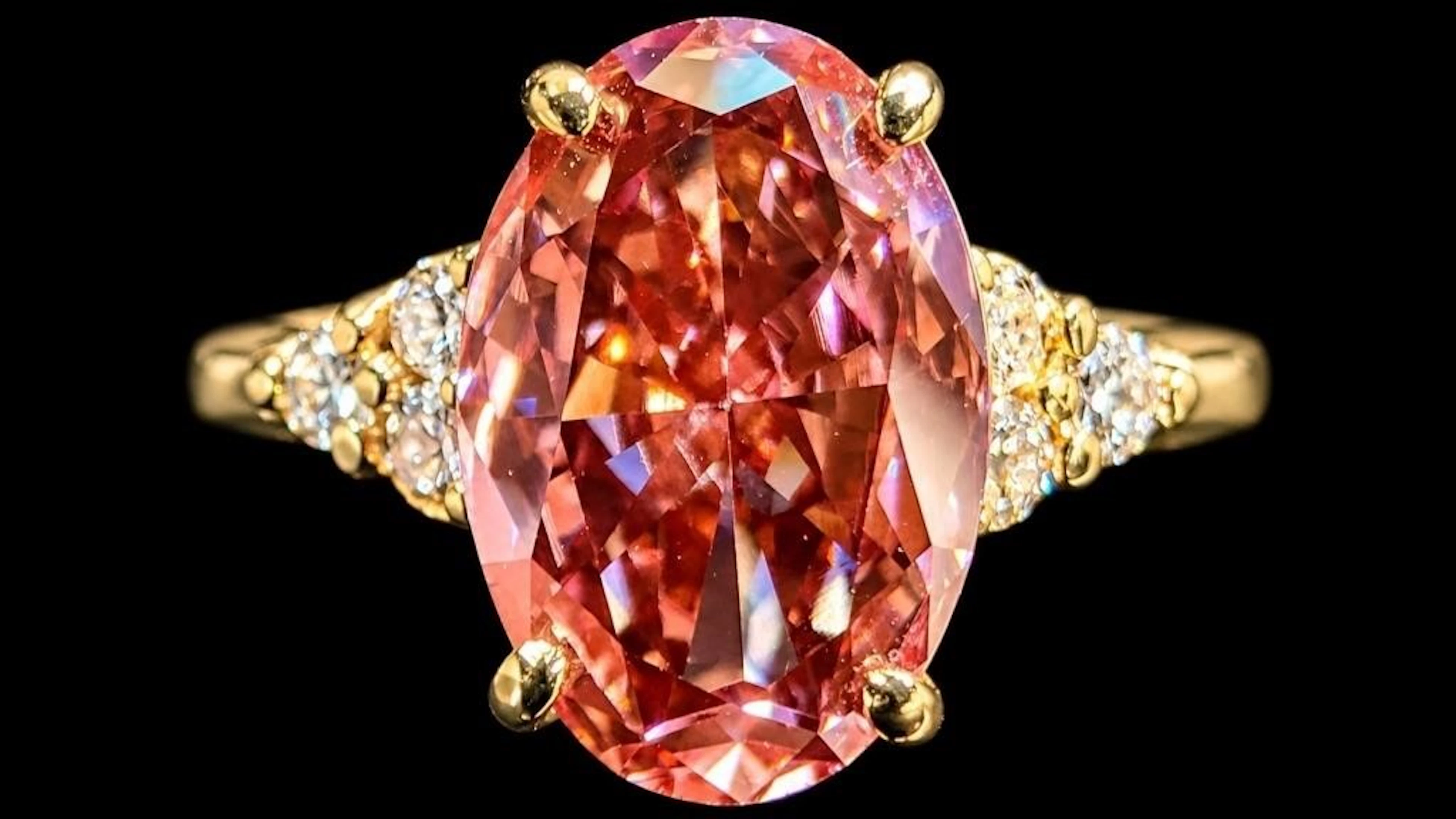 $4400, 10k(1.6g), lab diamond (2.1ct)ring, size 5.