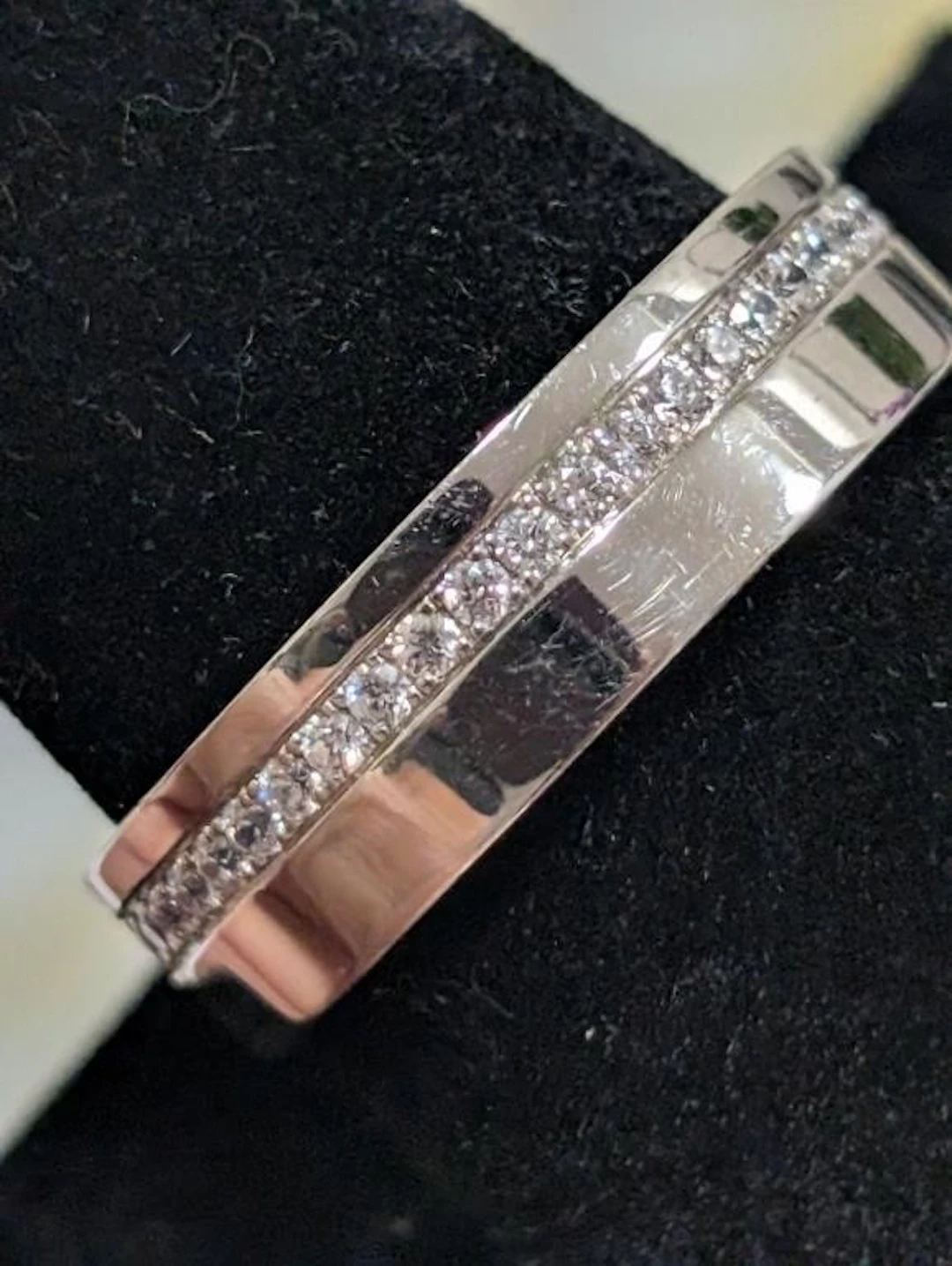 $115, Silver(4.58g), czRing, size 10, appraised/re