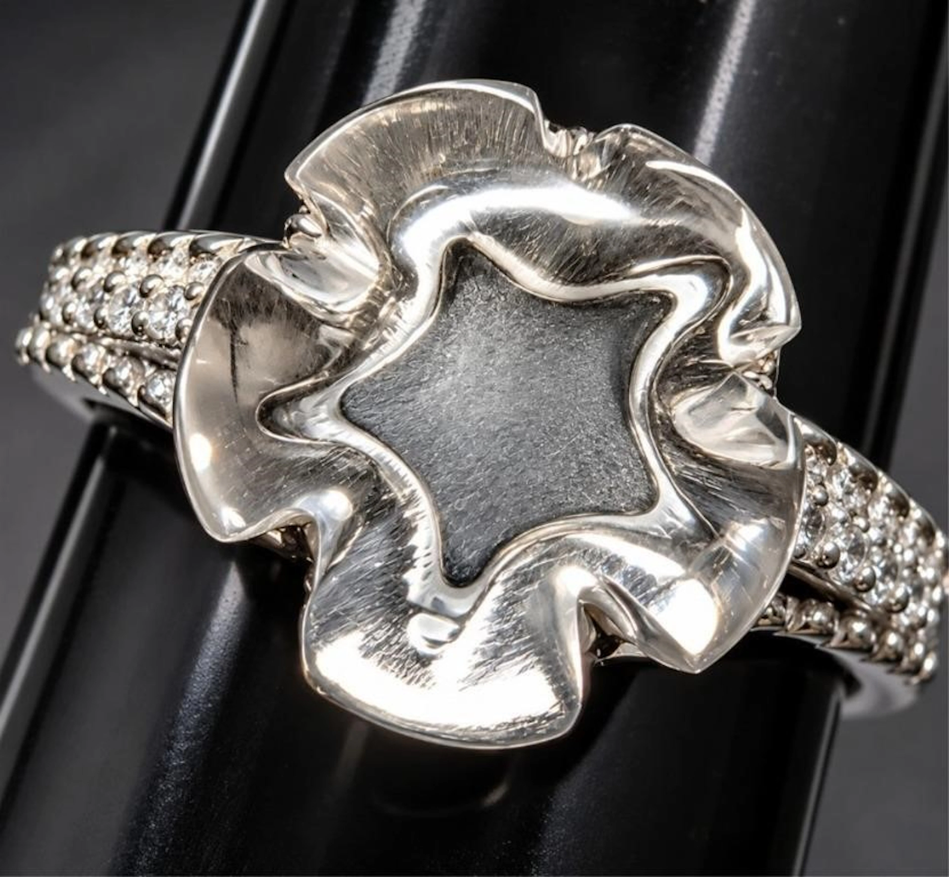 $280, silver(4g), genuine gemstone ring, size , re