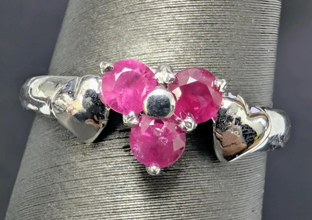 $1281, 10k(2.27g), ruby (0.35ct)ring, size 6, app