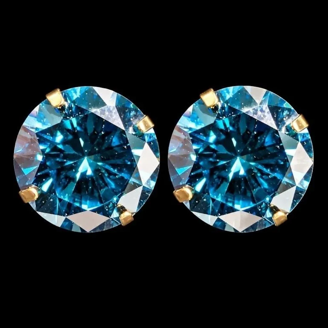 $2400, 14k (0.59g), lab diamond (1.9ct) earring, r