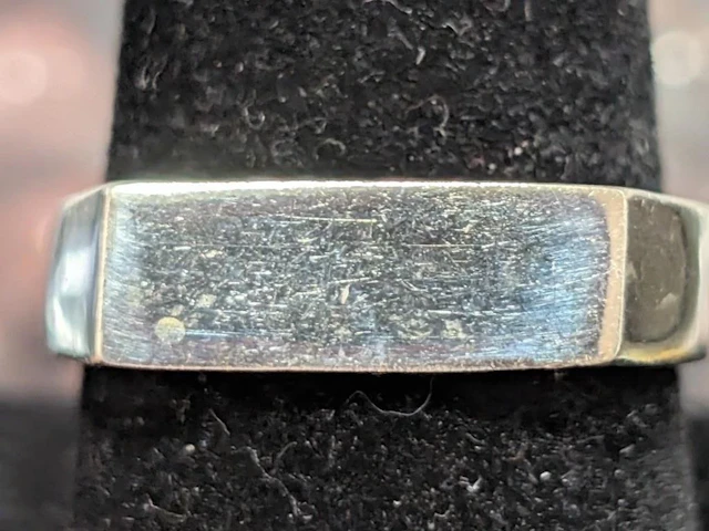 $125, Silver(6.21g), Men'sRing, size 9, appraised/
