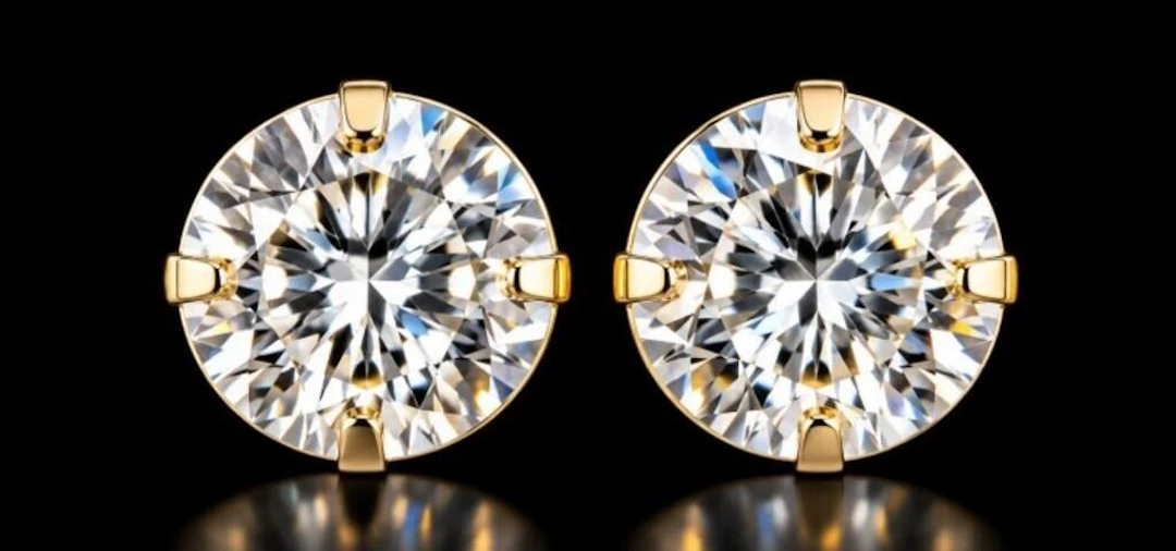 $2950, 14k(0.6g), lab diamond (2ct)earing, apprais