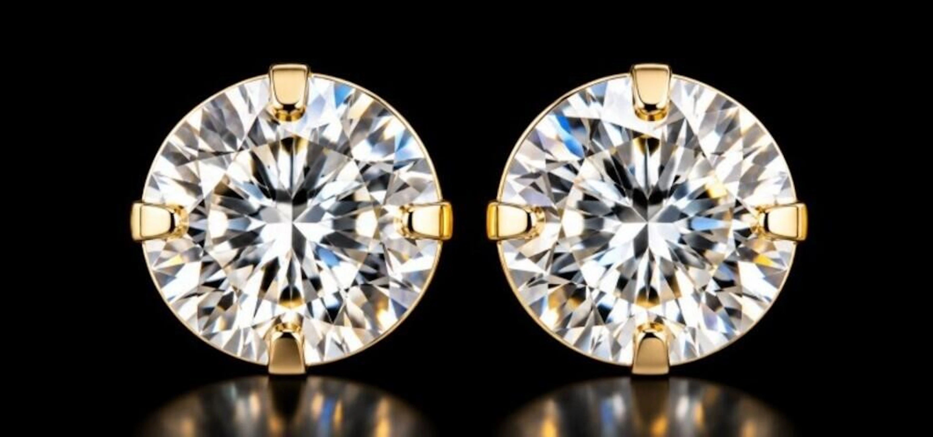 $2950, 14k(0.6g), lab diamond (2ct)earing, apprais