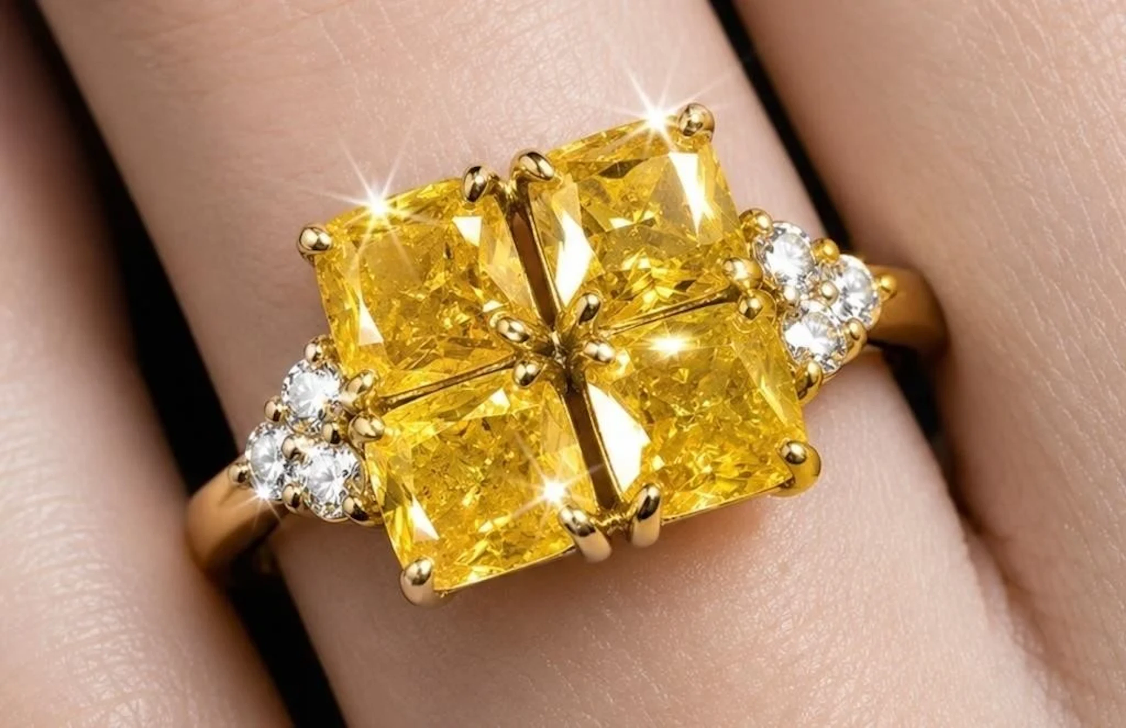 $3565, 14k(1.53g), natural color diamond (0.76ct)