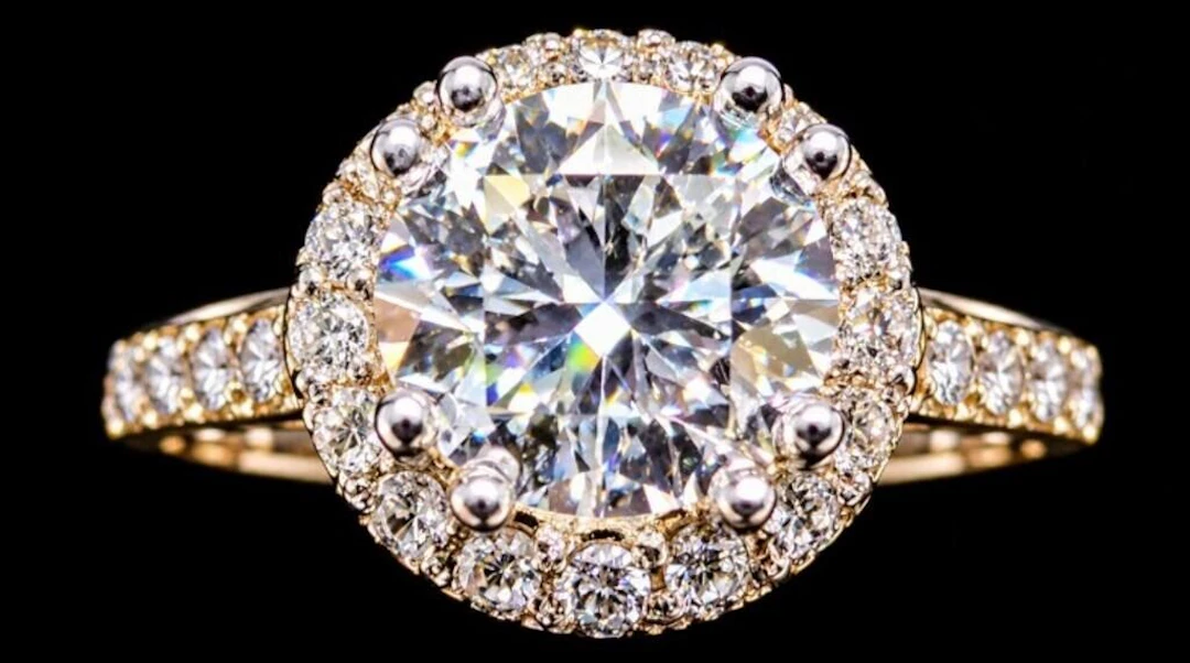 $8510, 14k(5.04g), lab diamond (1ct), diamond (0.3