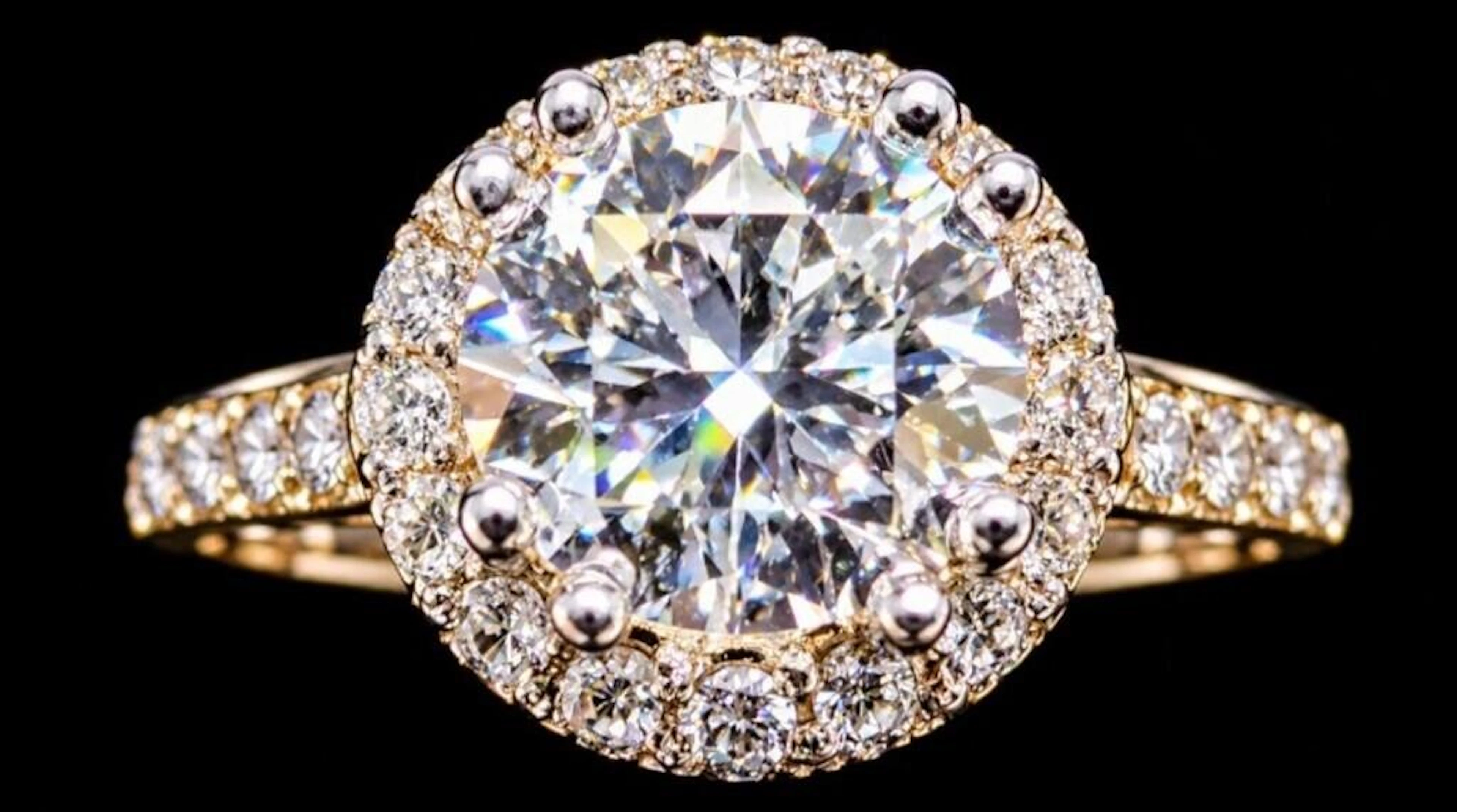 $8510, 14k(5.04g), lab diamond (1ct), diamond (0.3