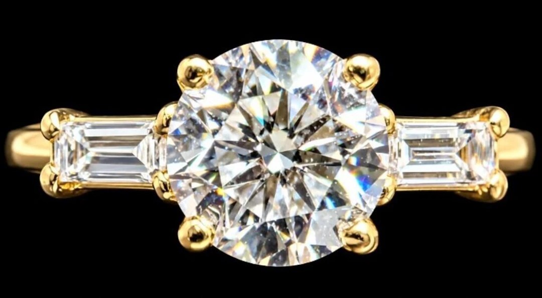 $2400, 10k(1.4g), lab diamond (0.7ct)ring, size 5.