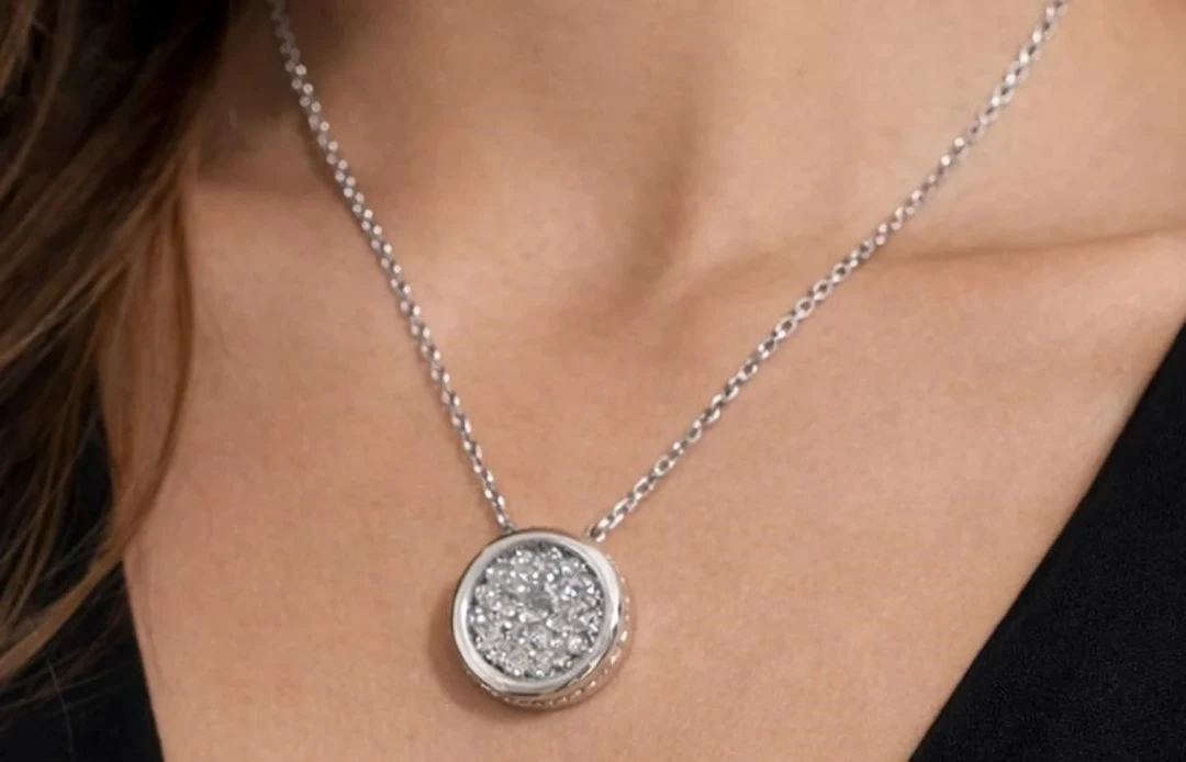 $1600, 10k(2.27g), cz necklace 16-18'', retail va