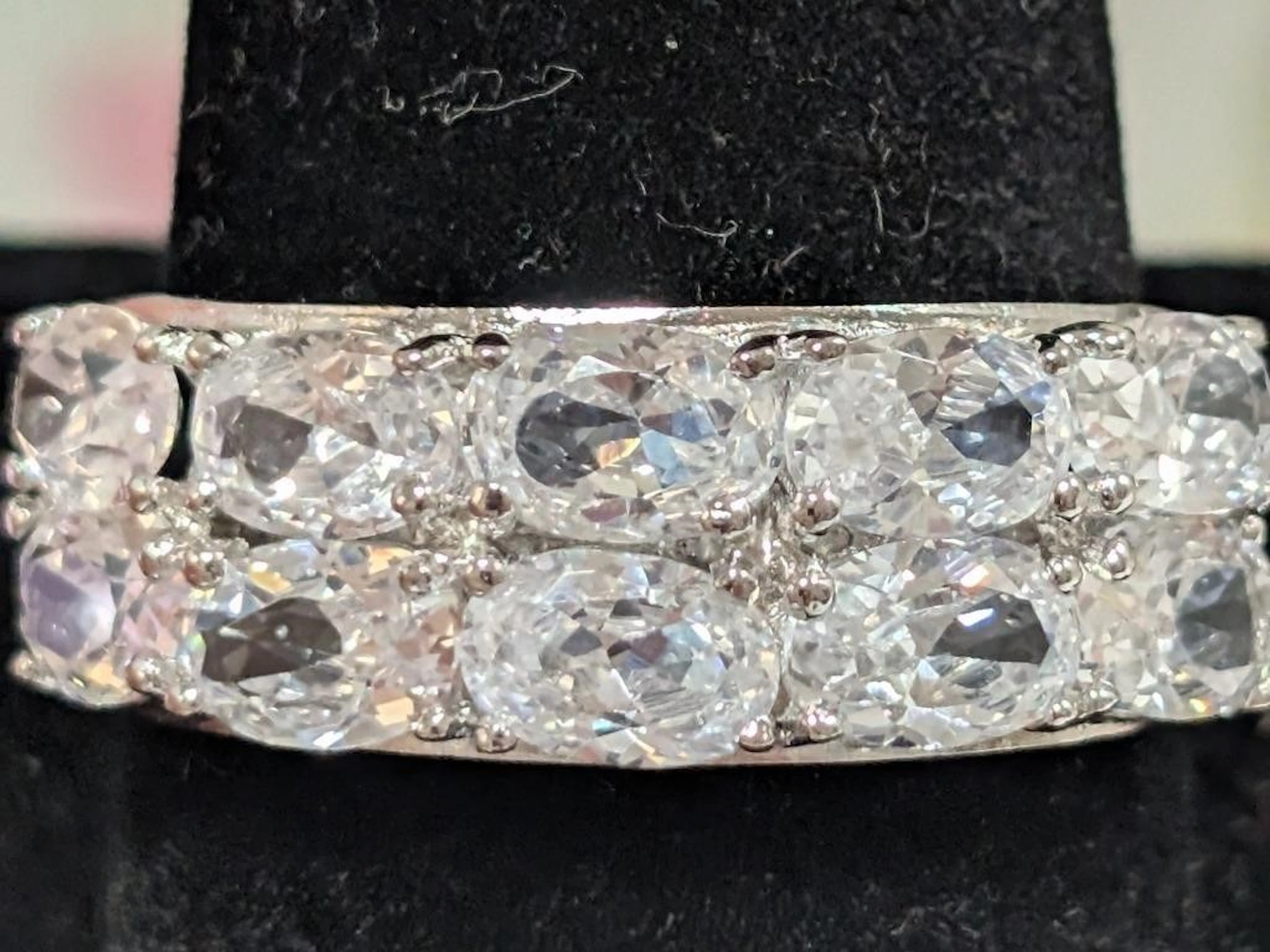 $160, Silver(6.22g), CZRing, size 11, appraised/re