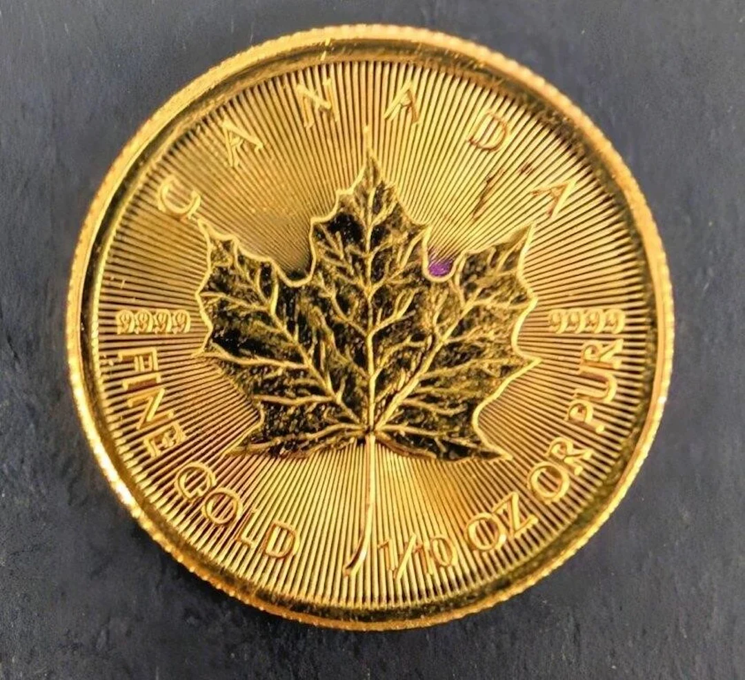 ., 24k(3.13g), maple leaf(random date) fine 9999