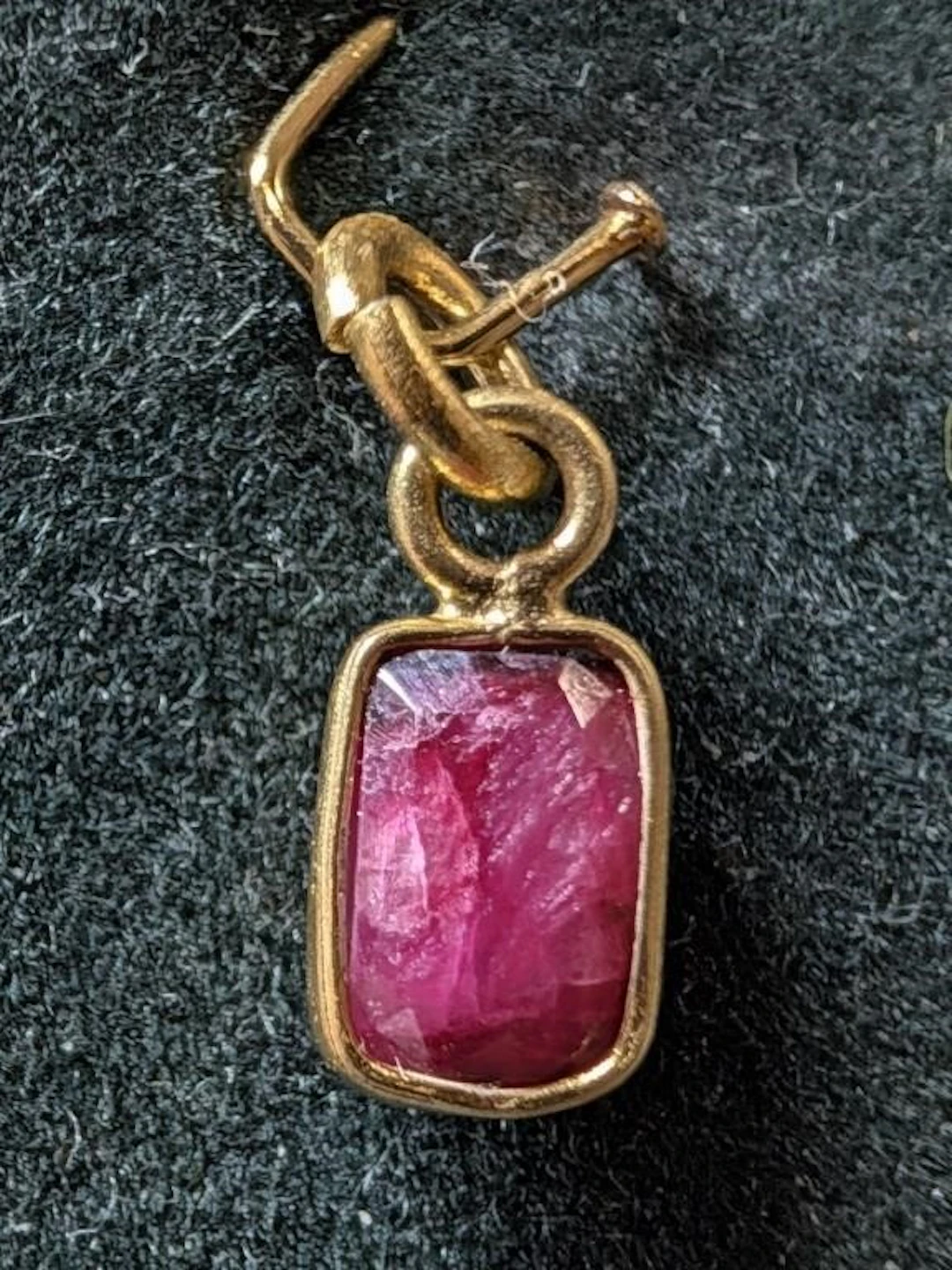 $50, SilverDyed rubyPendant, appraised/retail valu