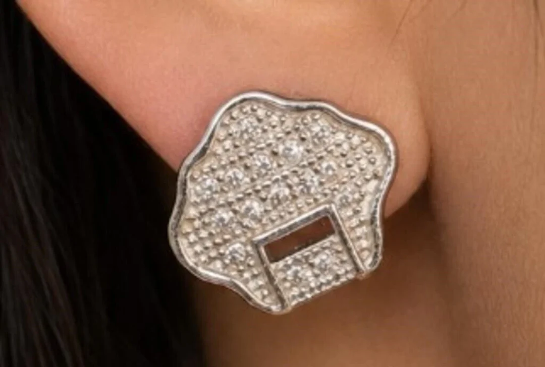 $60, SILVER.EARRINGS., retail value $60
