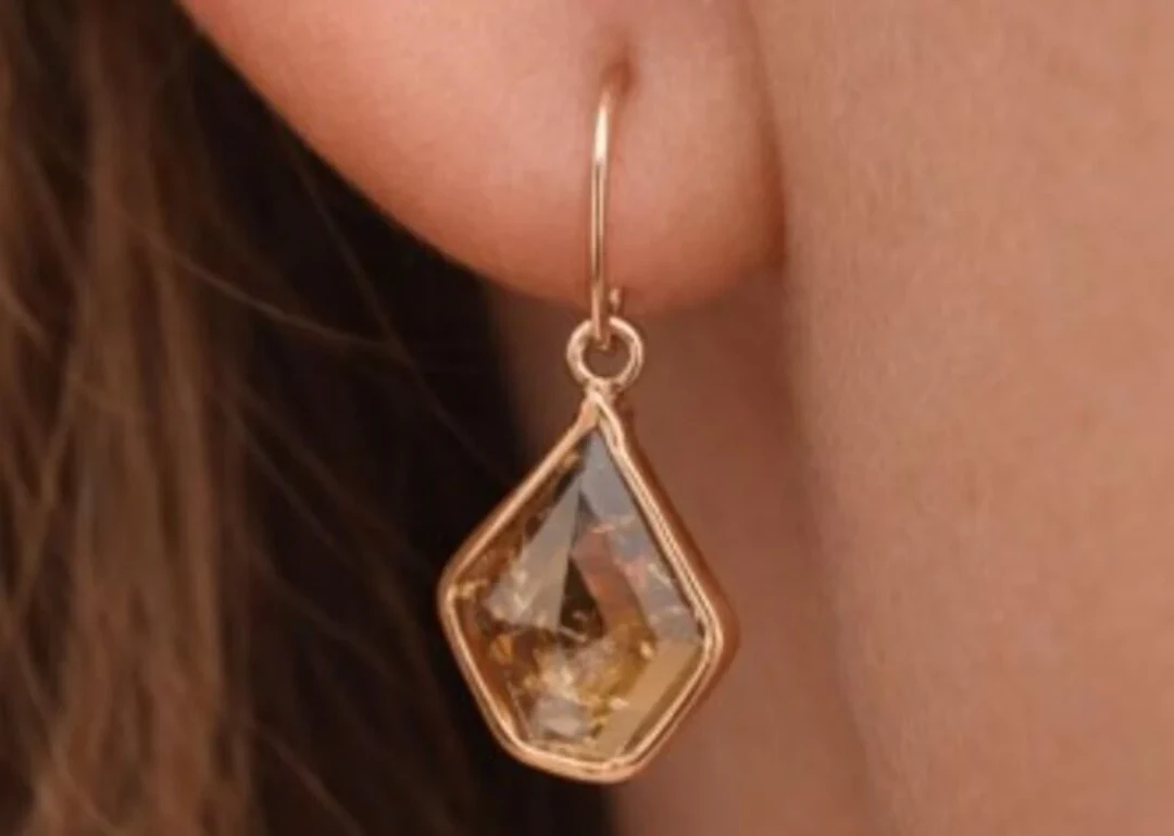 $4545, 14Kt(0.73g), BrownDia (1.78ct)Earring