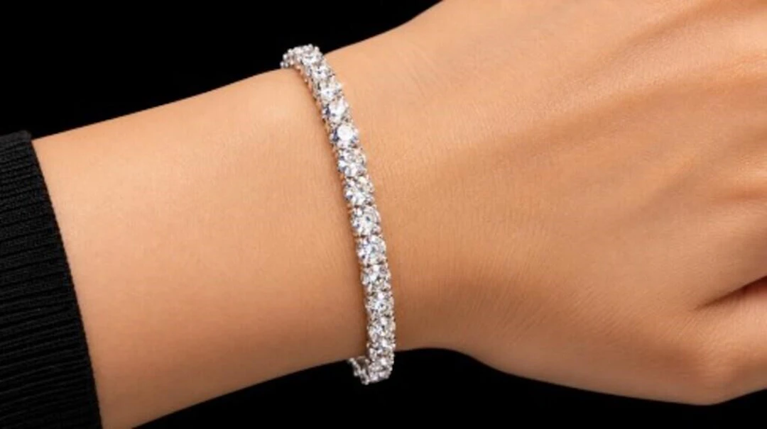 $6050, 14k(8.5g), diamond (2ct)bracelet 7", appra