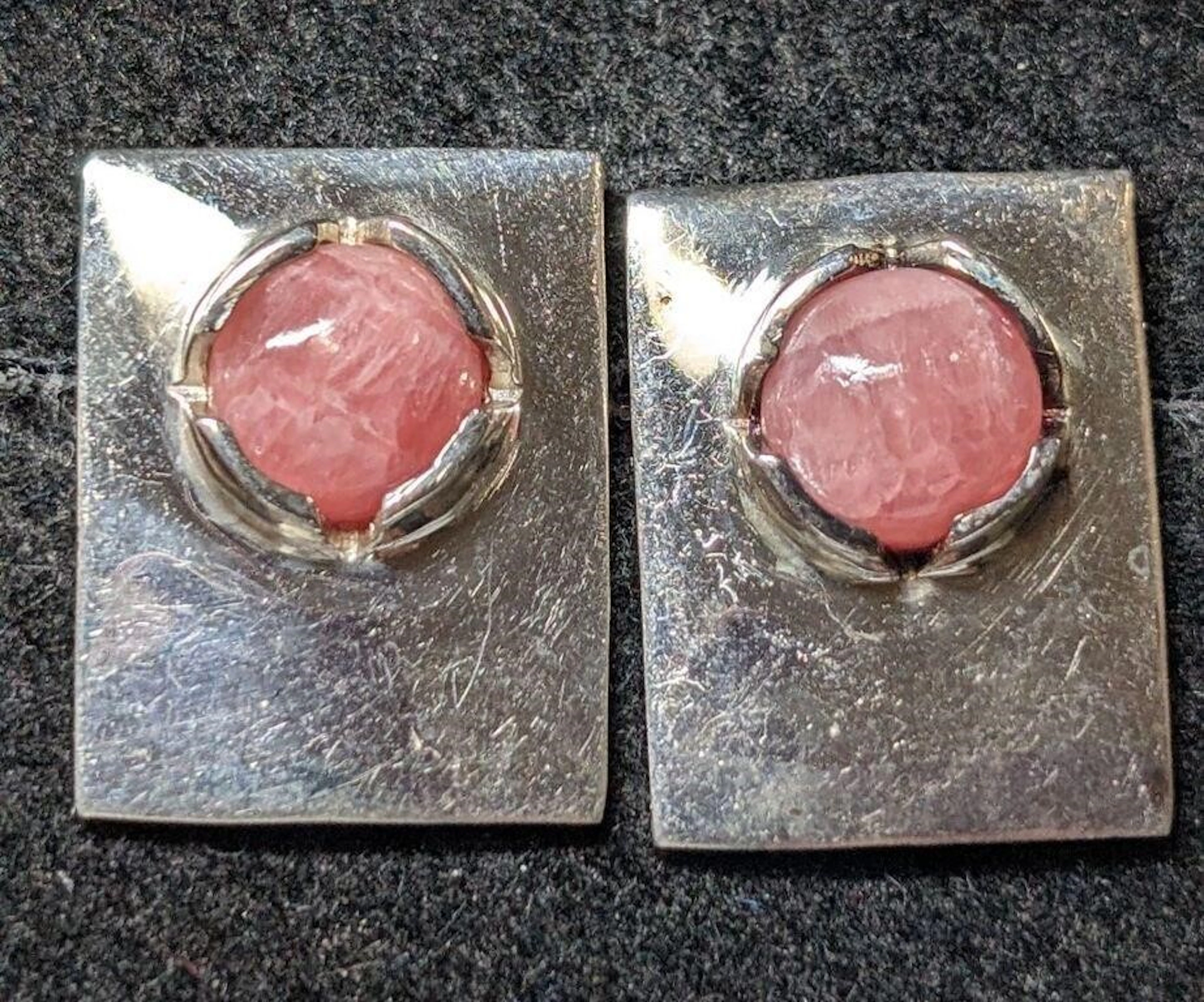$150, Silver(6.68g), Rose quartzEarring, appraised