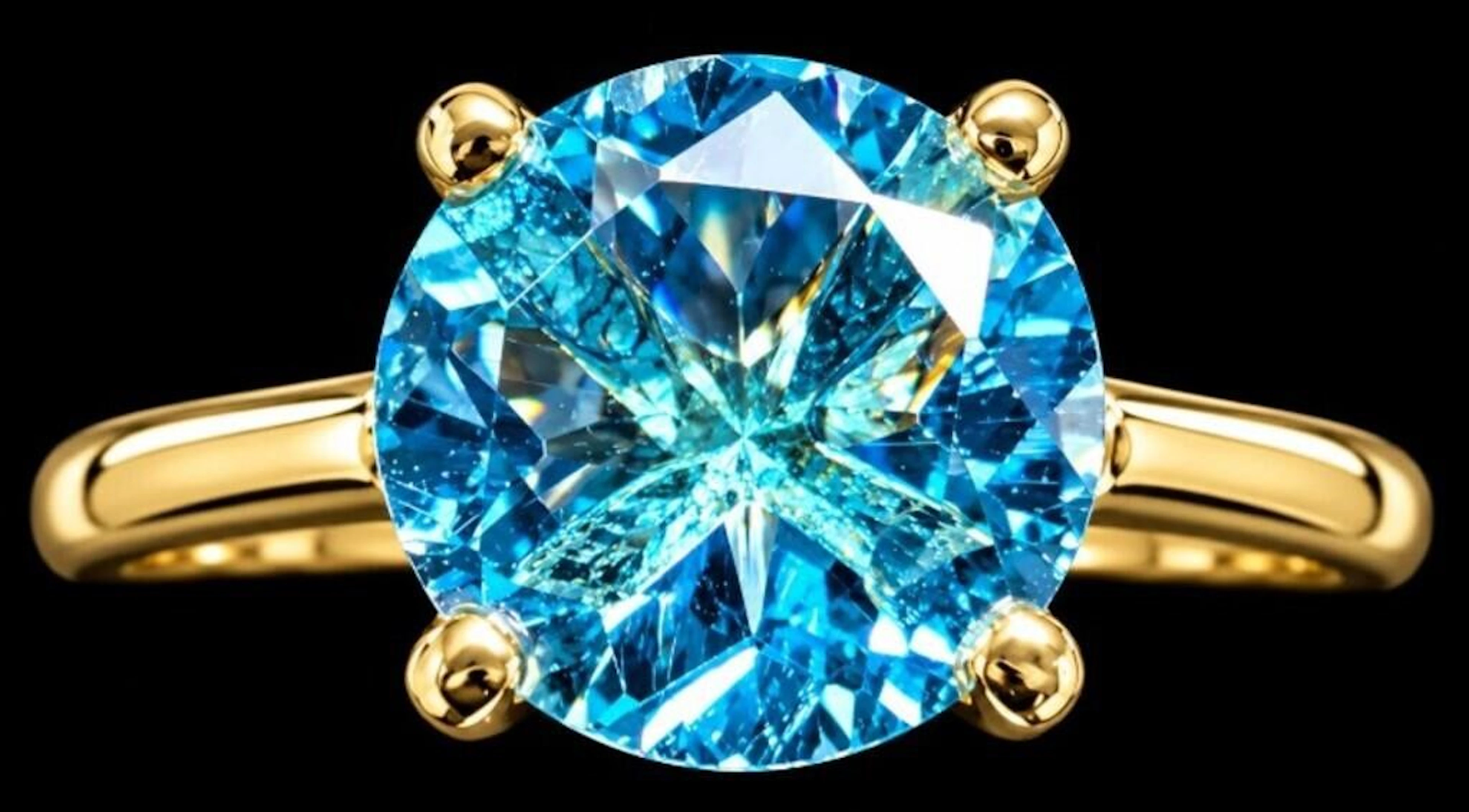 $2800, 10k(2g), blue topaz (2.3ct)ring, size 6.25