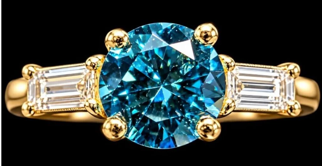 $2400, 10k(1.4g), lab diamond (0.7ct)ring, size 5.