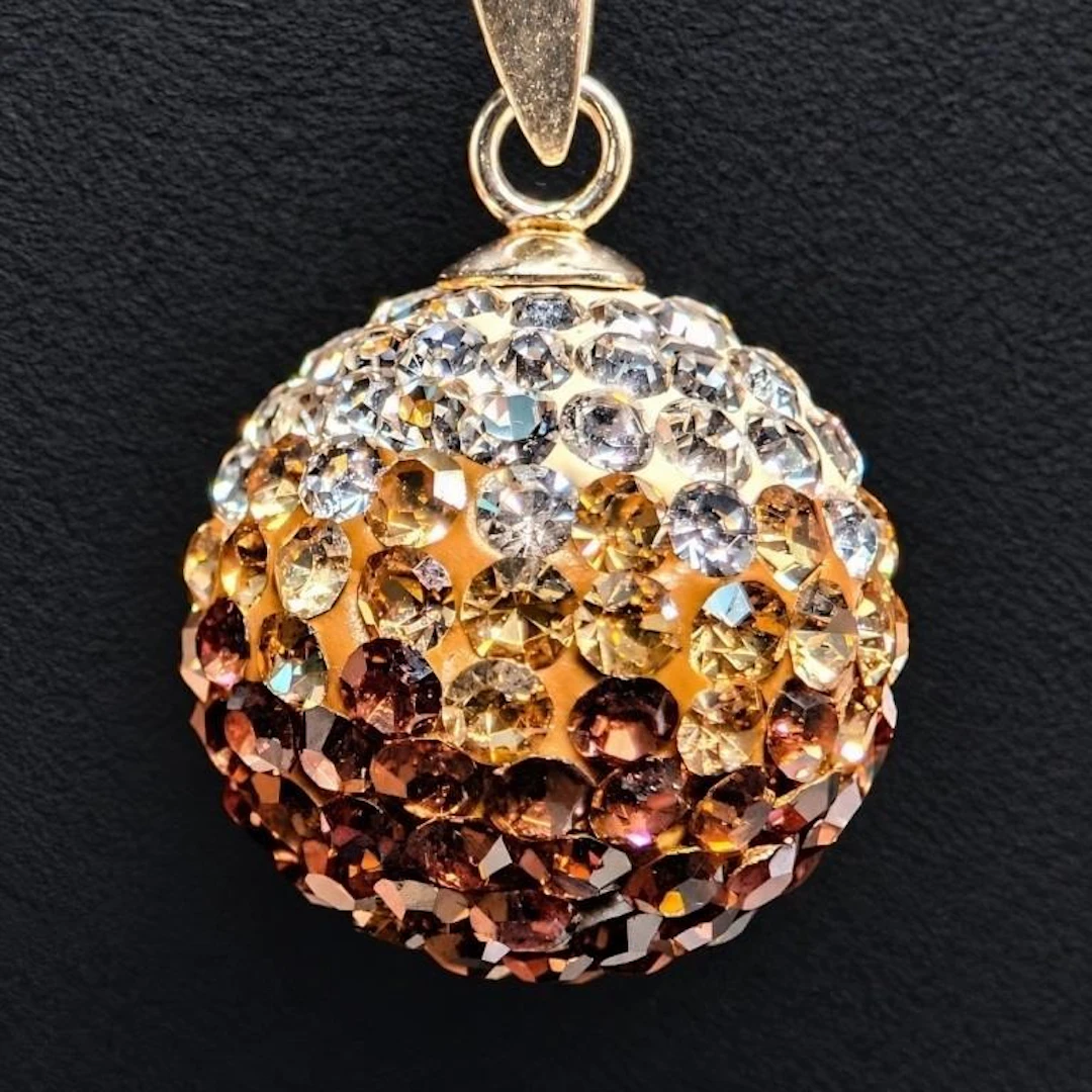 $60, silver (2.15g), crystal ball pendant, retail