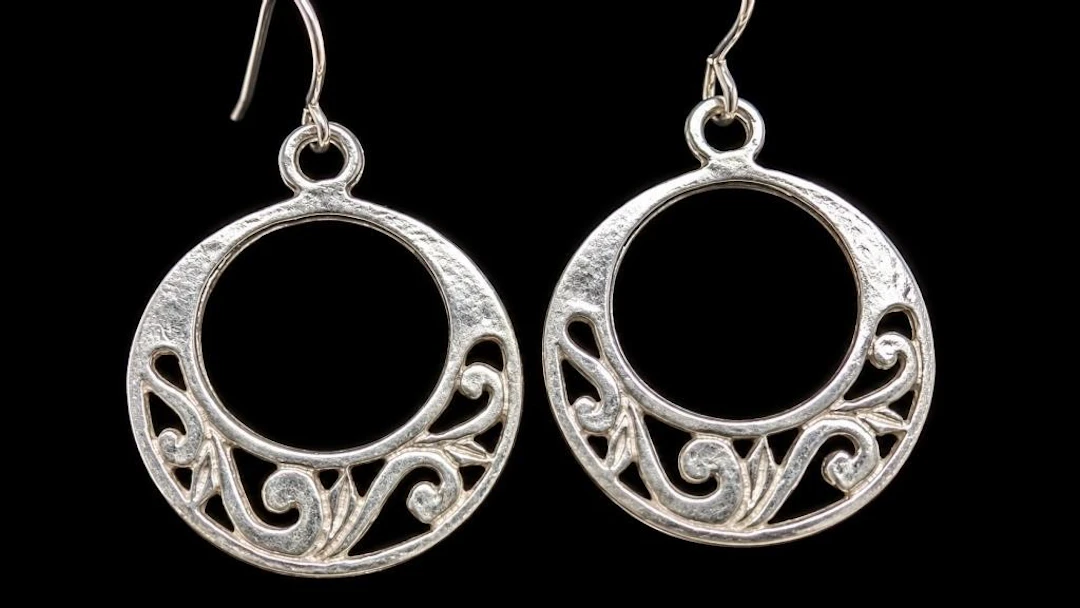 $100, silver(3.5g), earring, retail value $100