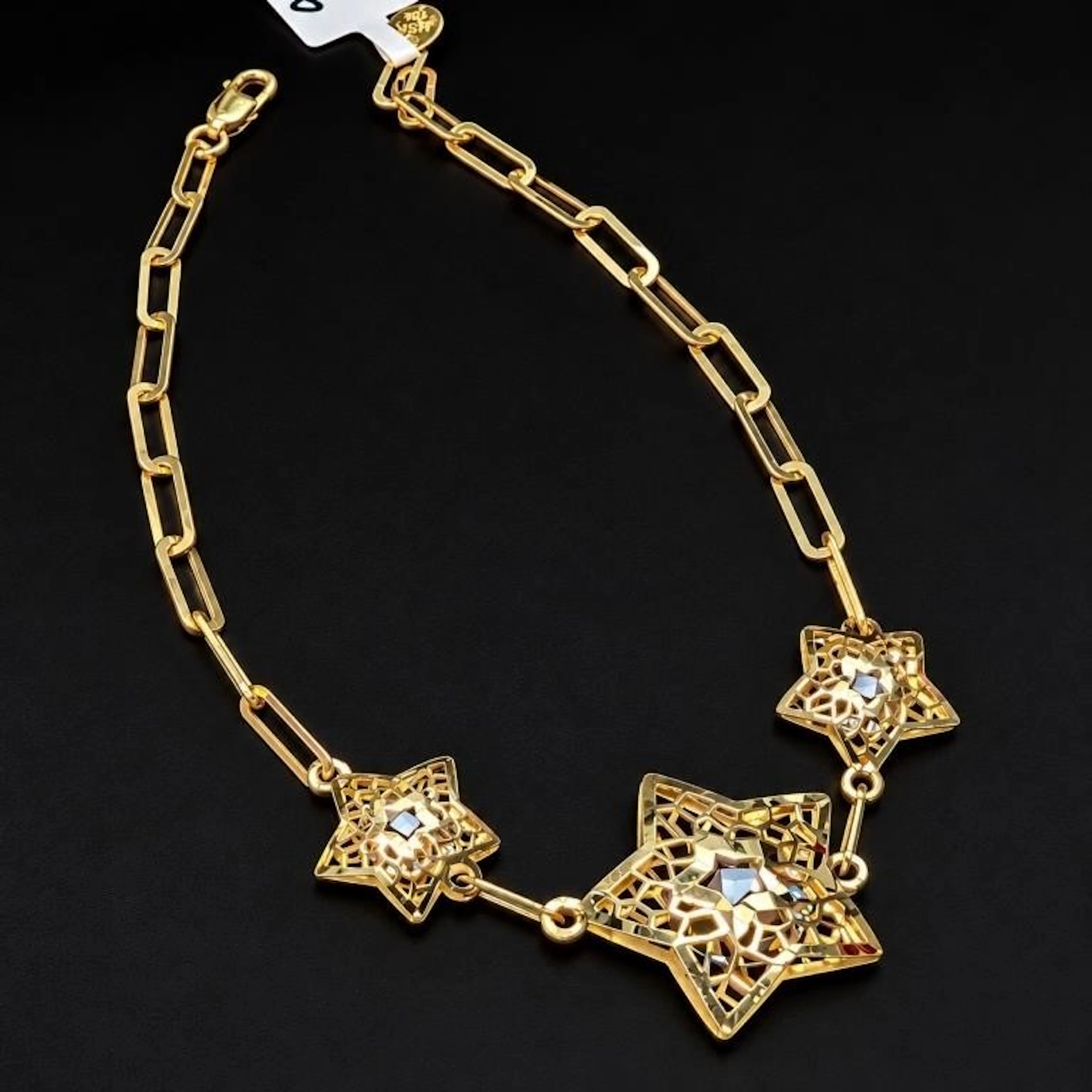 $1800, 10k(2.5g), Bracelet with star designs, 7.5