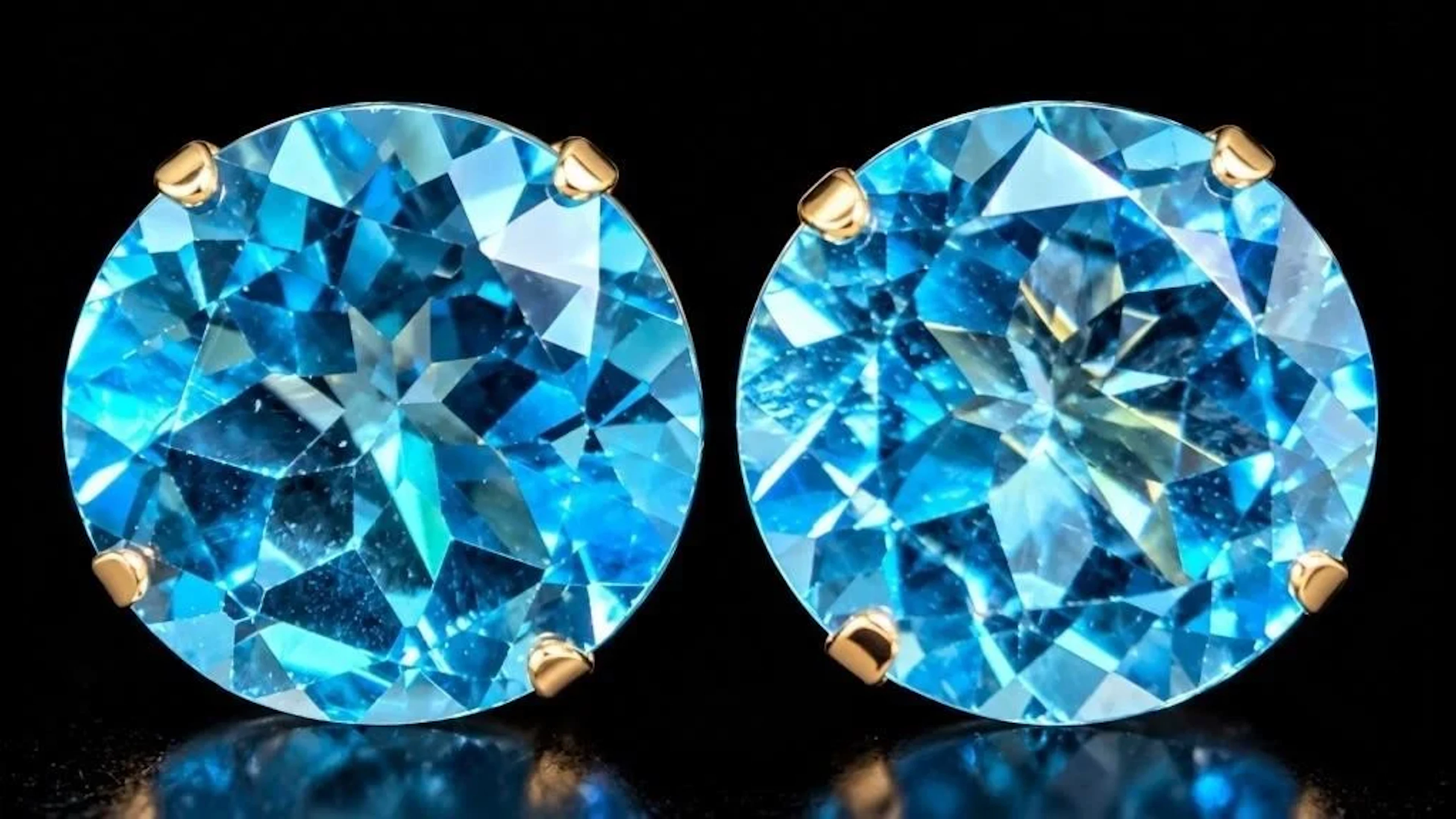 $1000, 14k(1.2g), blue topaz (4.5ct)earring, retai