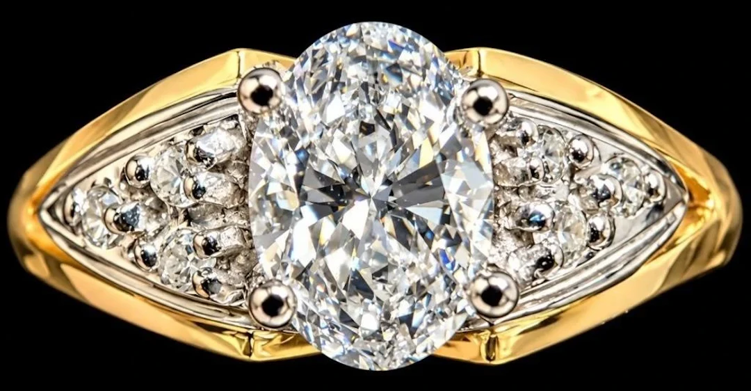 $3800, 14k(2.84g), lab diamond (0.5ct), diamond (0