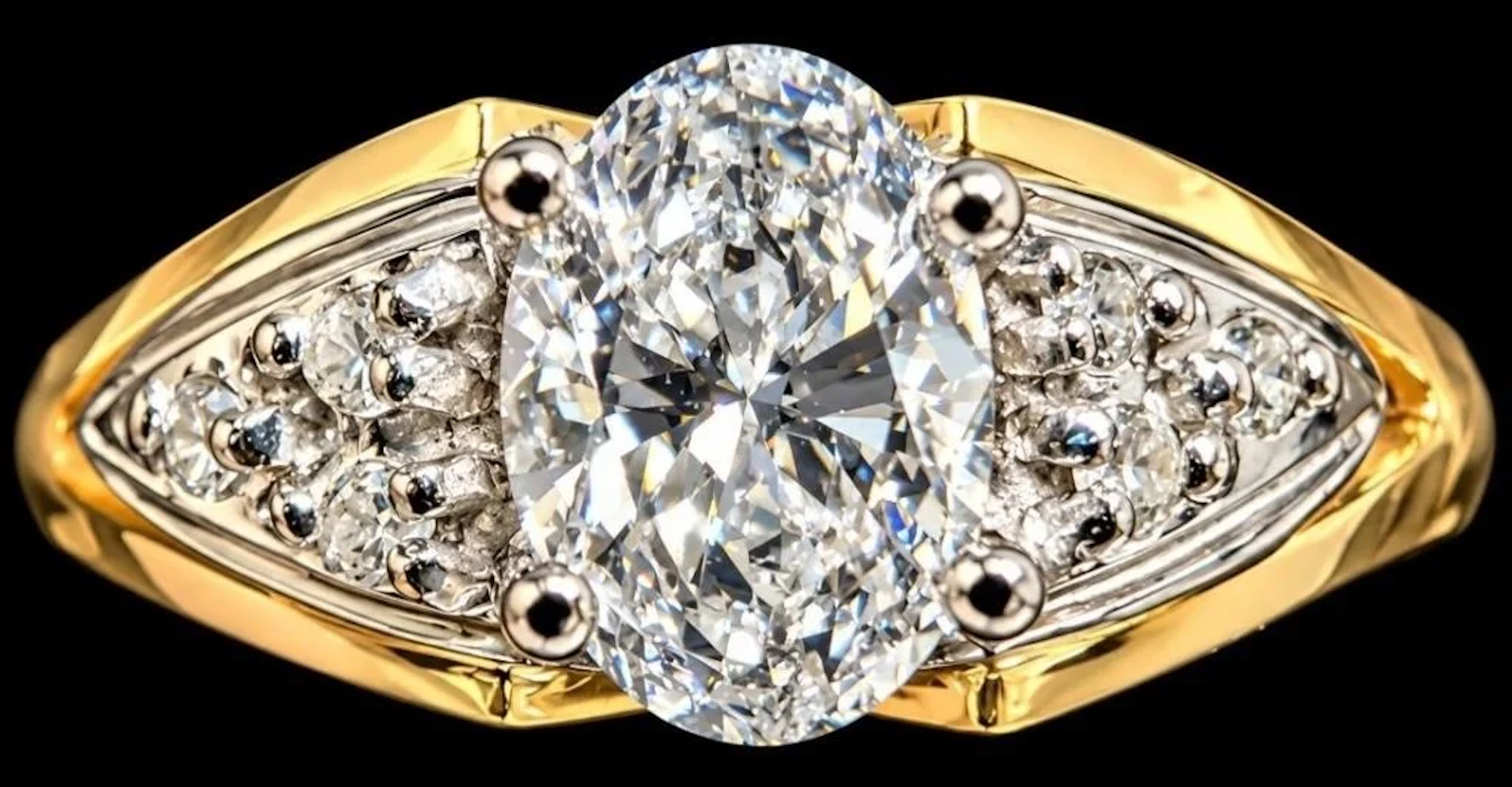 $3800, 14k(2.84g), lab diamond (0.5ct), diamond (0