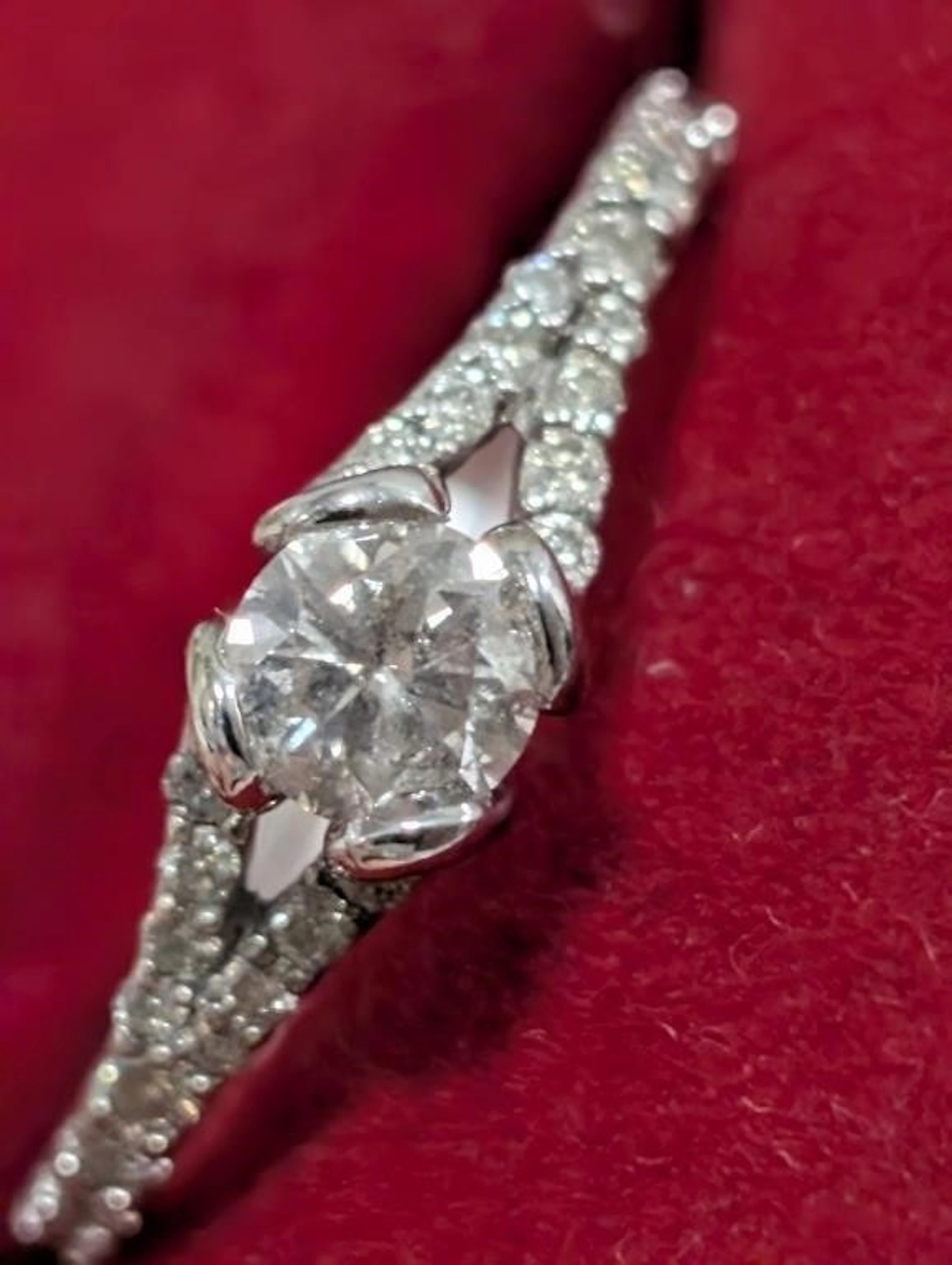 $2000, 14K(1.9g), Diamond (0.35+0.26ct)Ring, size