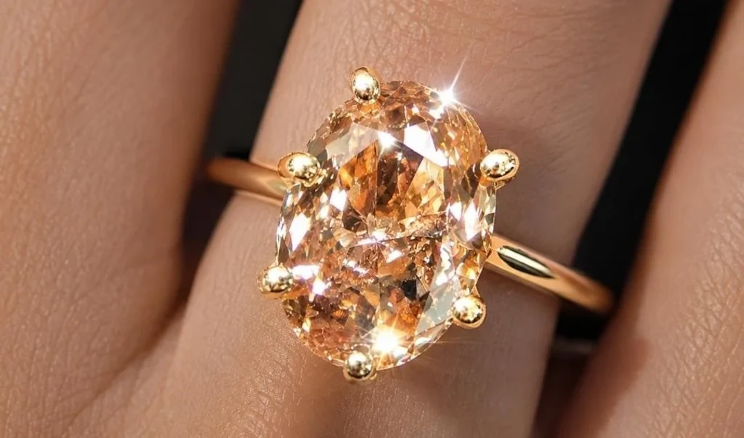 $3735, 10k(1.49g), natural color diamond (1ct)ring