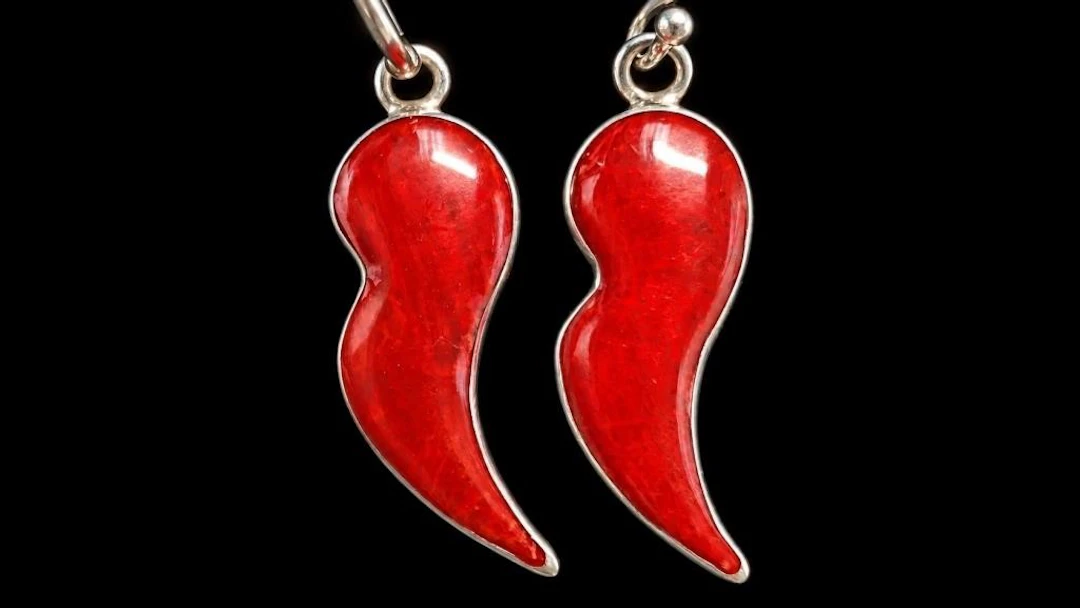 $200, silver(3.3g), red coralearring, retail value
