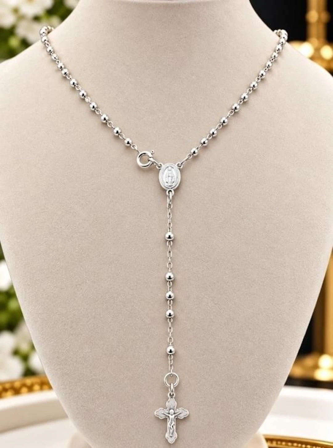 $180, silver(6.1g), cross chain 20", retail valu