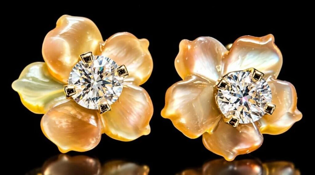 $500, 10klab diamond (0.1ct)earring (2 in 1), reta