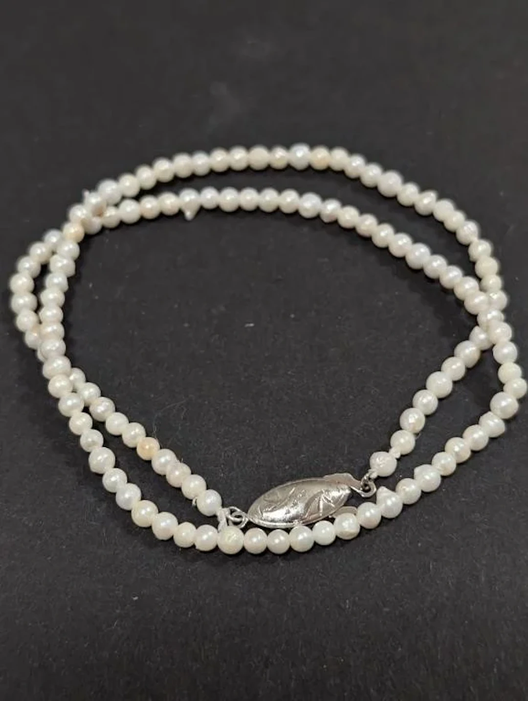 $120, SilverF.W PearlNecklace,16", appraised/reta