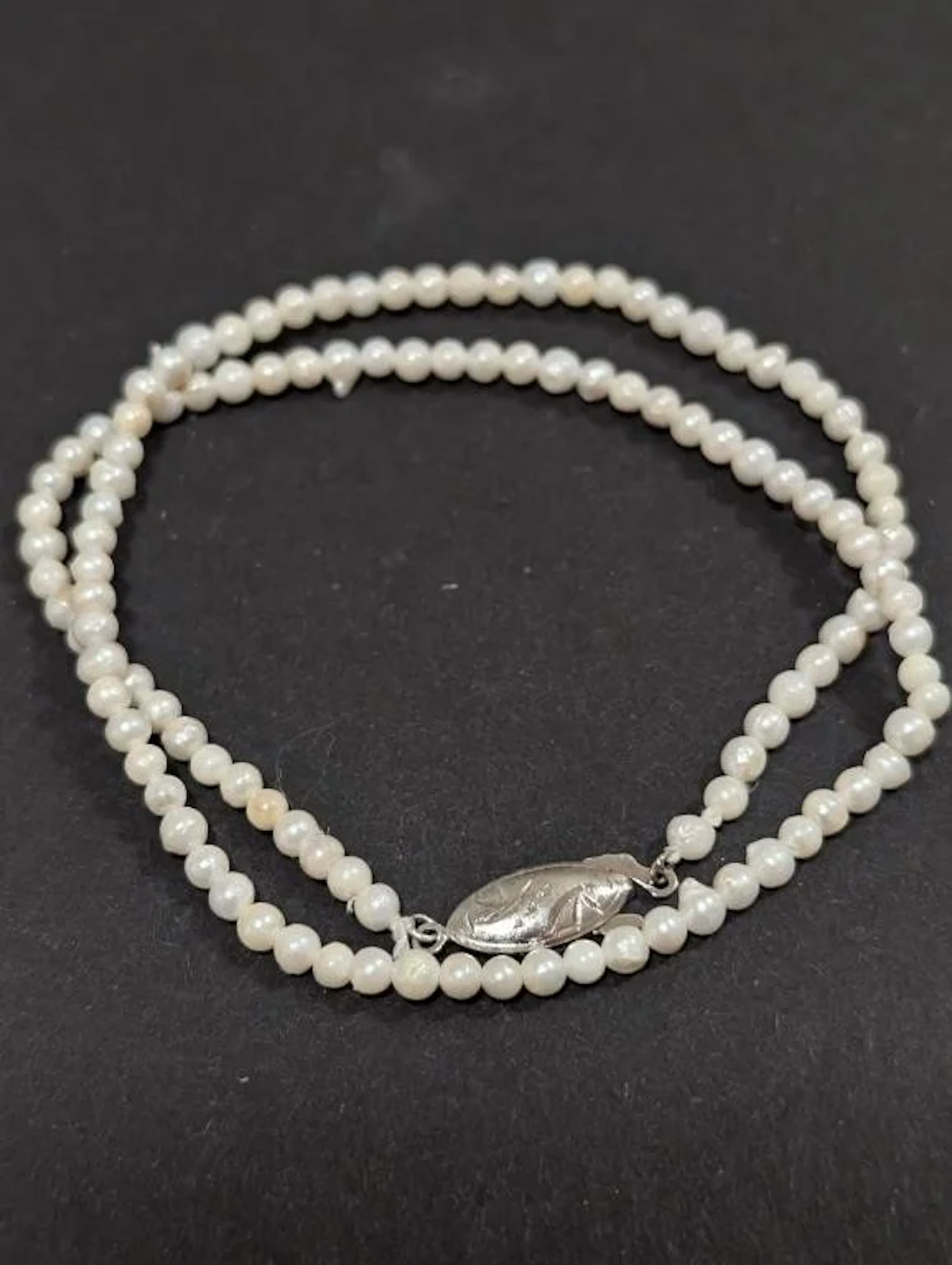 $120, SilverF.W PearlNecklace,16", appraised/reta