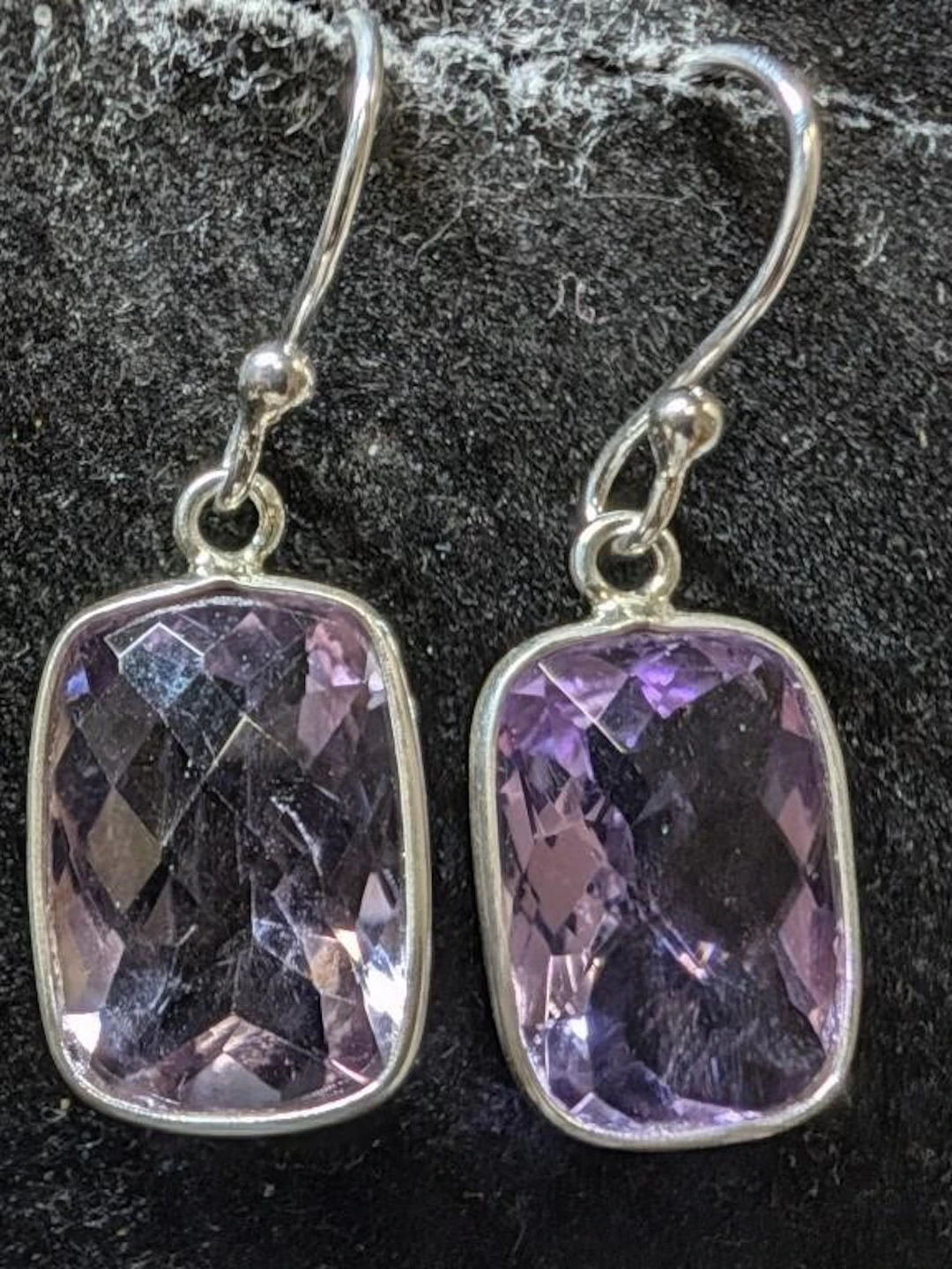 $80, Silver(3.11g), AmethystEarring, appraised/ret