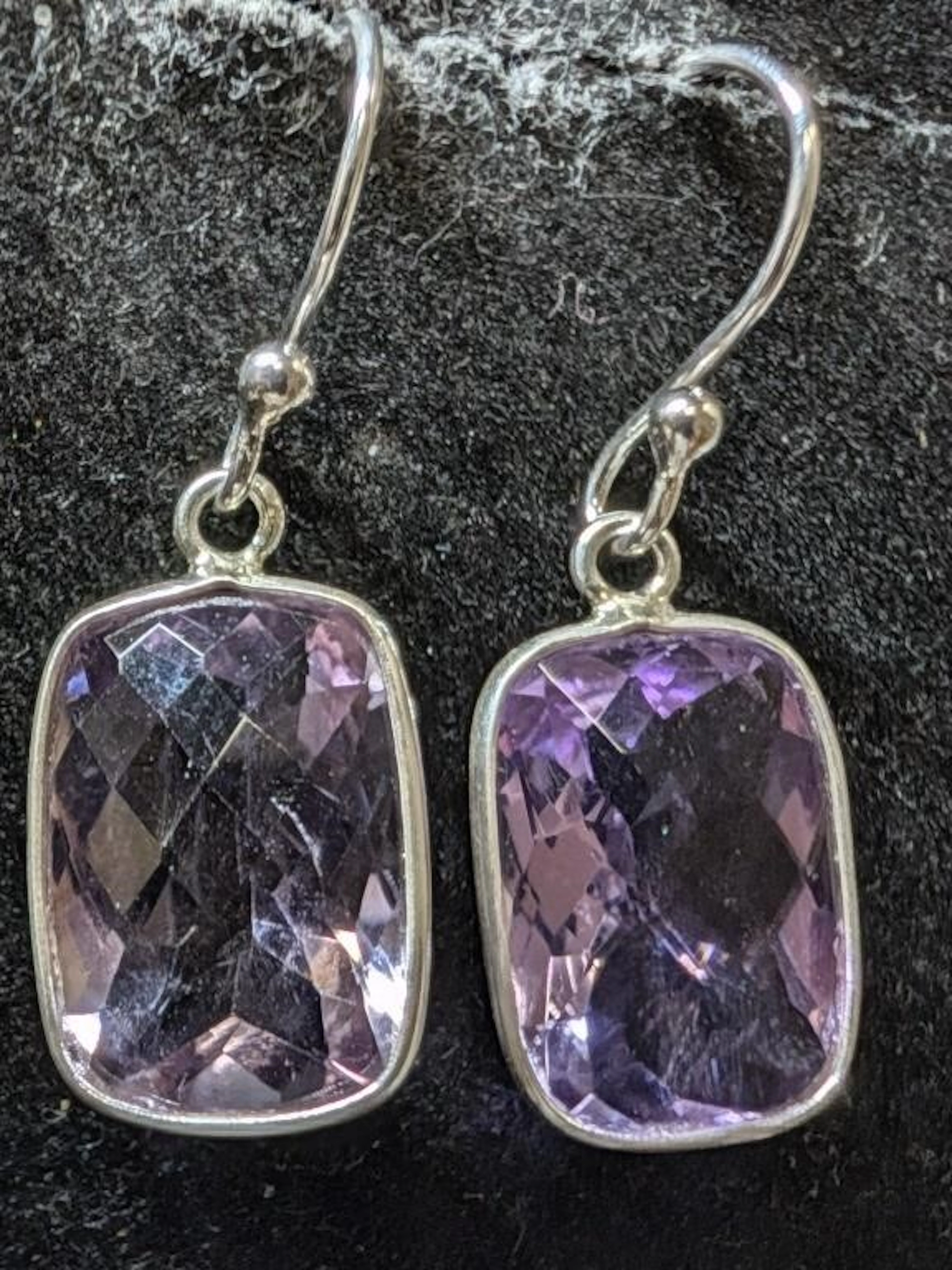 $80, Silver(3.11g), AmethystEarring, appraised/ret