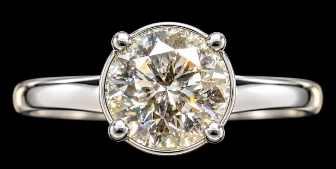 $4400, 10k(1.34g), lab diamond (1.5ct)ring, size 6