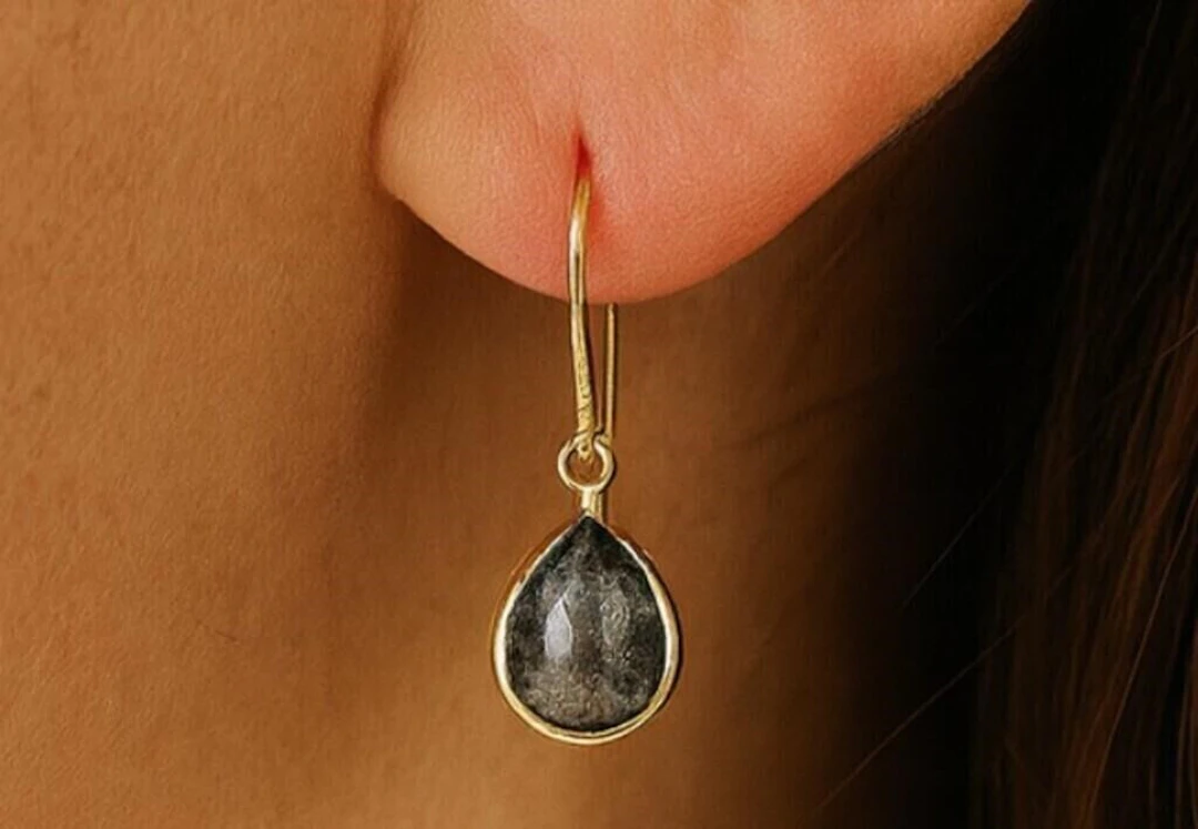 $3155, 14k(0.64g), salt & pepper (1.8ct)earring, a