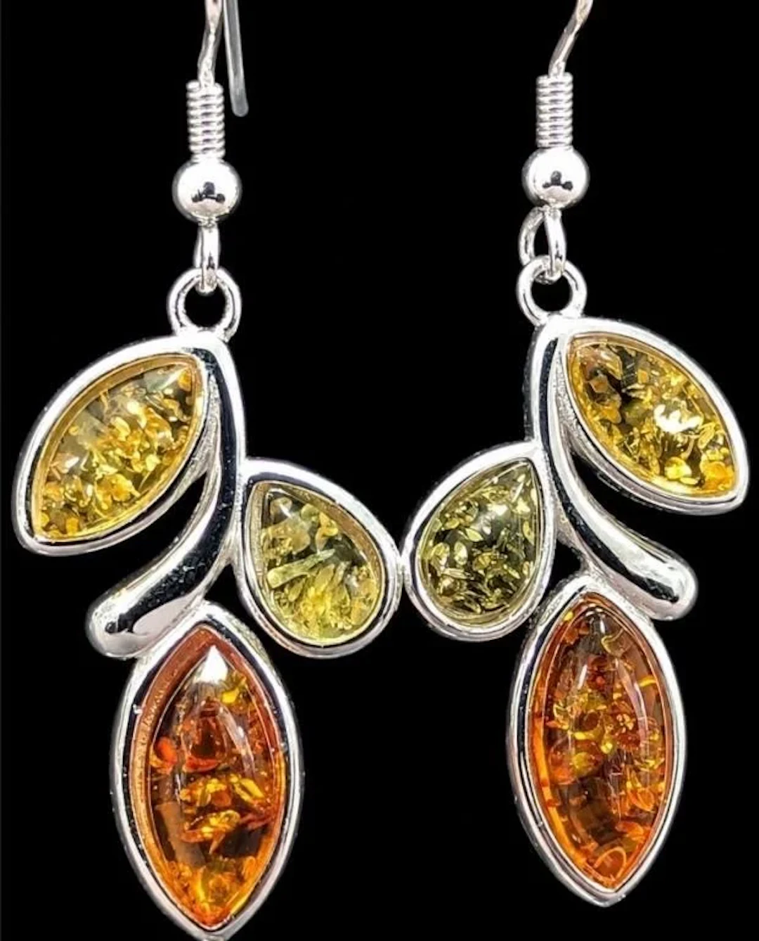 $240, silver(3.68g), amber earring, retail value