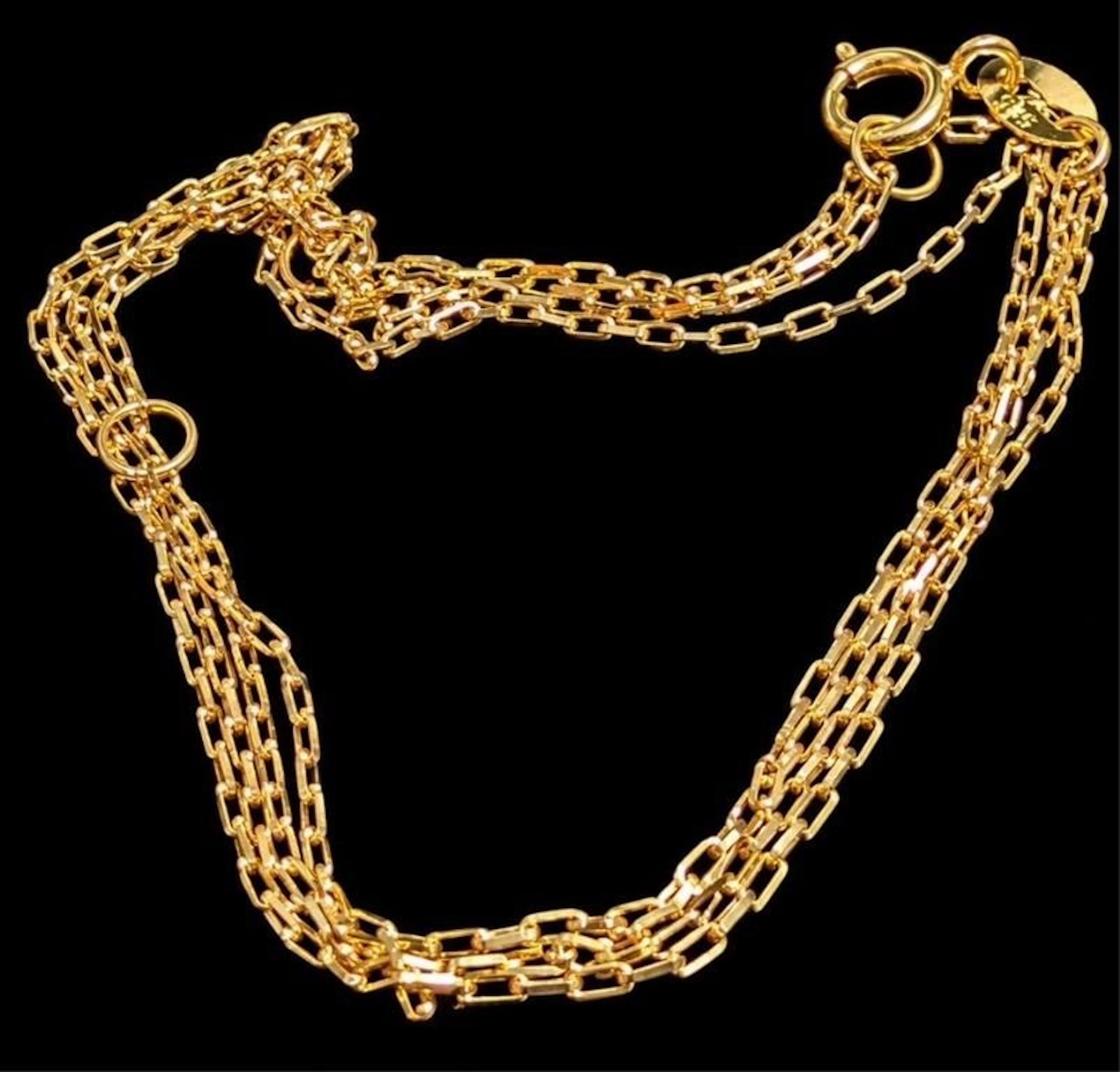 $800, 14k(0.45g), necklace 18", retail value $800